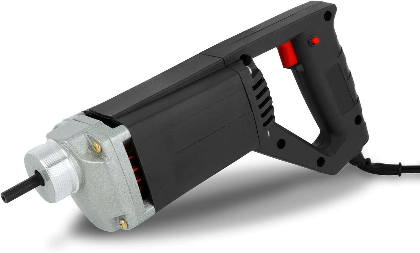 EBERTH Betonverdichter Betonrüttler Flaschenrüttler Betonverdichter Elektrisch 800W, 800 in W, Schlauchlänge: 150 in cm, Schlauchlänge 1,5m, Stahlverstärkte Rüttelflasche mit 35mm Durchmesser