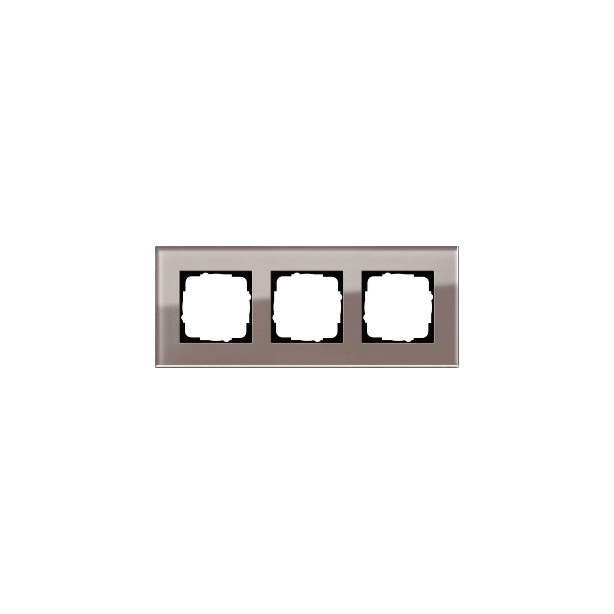 GIRA Abdeckrahmen Gira Abdeckrahmen 3fach Esprit Glas Umbra 0213122