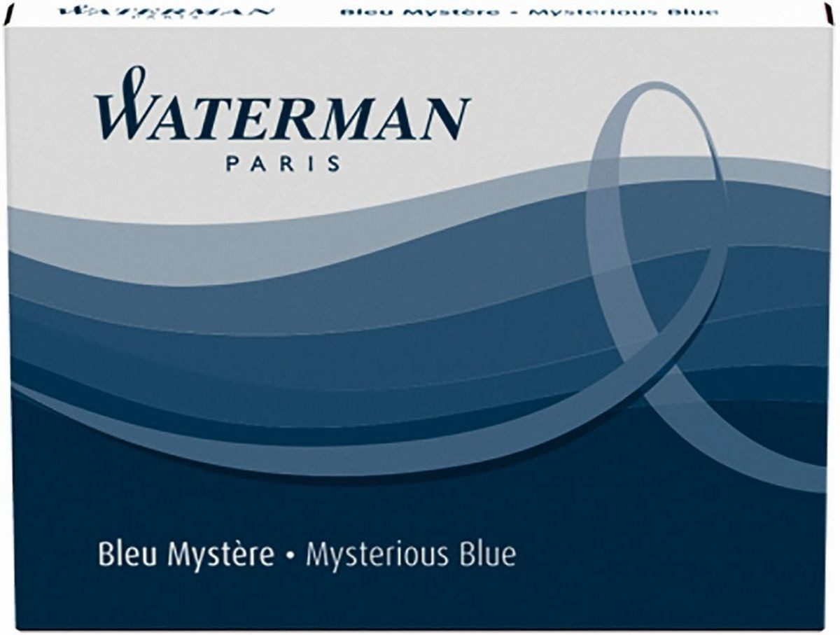 Waterman Füllhalter Tintenpatronen Standard blauschwarz VE=8 Stück.