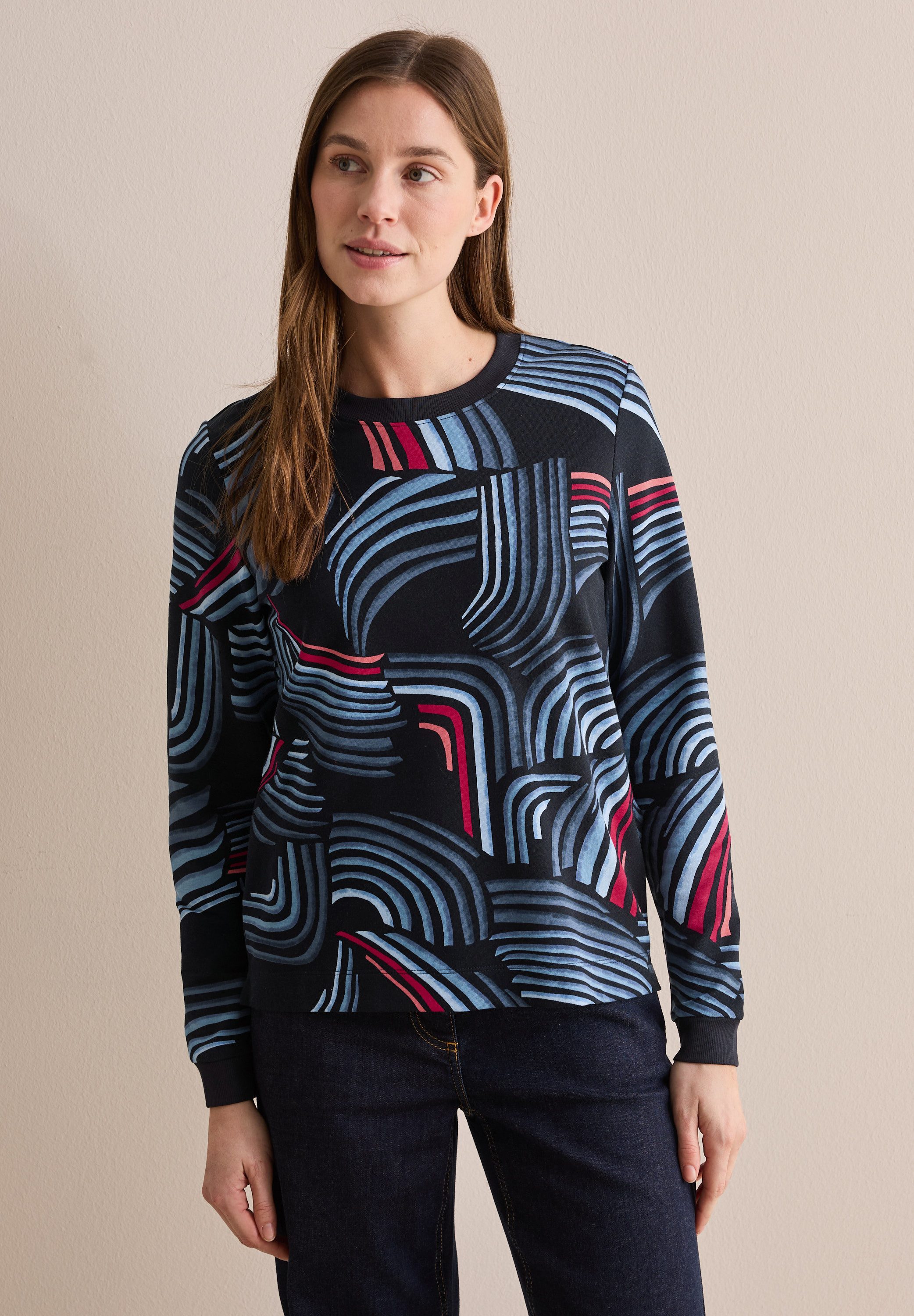 CECIL Langarmshirt mit Rundhalsausschnitt günstig online kaufen