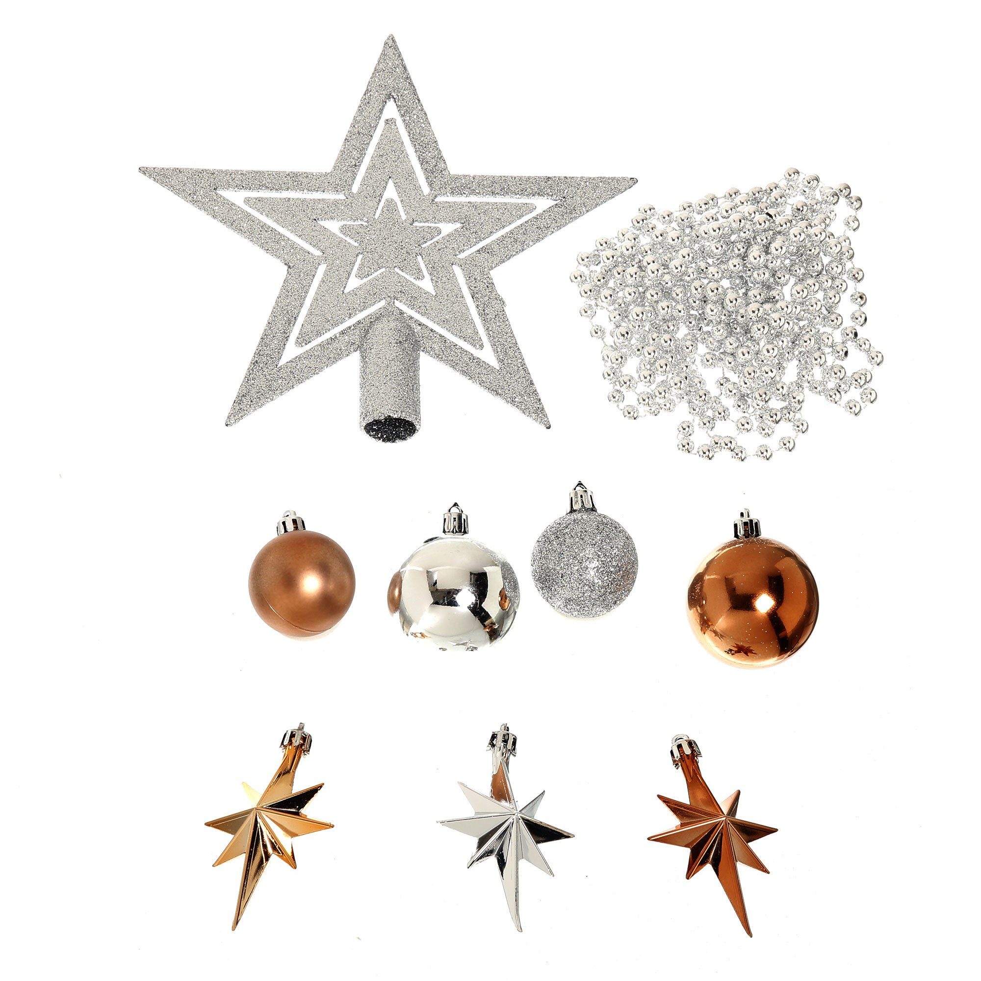 Sterne Christbaumschmuck Baumschmuck 45er Christbaumschmuck Christbaumkugeln Blush ToCi Set Spitze