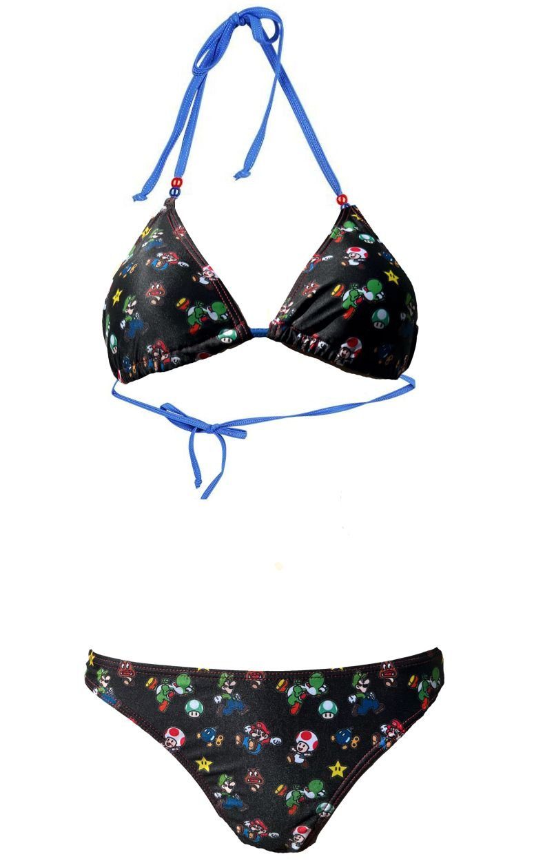Super Mario Push-Up-Bikini SUPER MARIO Bikini Damen Badeanzug Nintendo günstig online kaufen