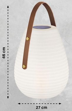 SCHÖNER WOHNEN-Kollektion Außen-Tischleuchte Bell, LED fest integriert, LED 2 W+0,6 W RGB,mobiles Licht immer und überall dabei,dimmbar,RGB