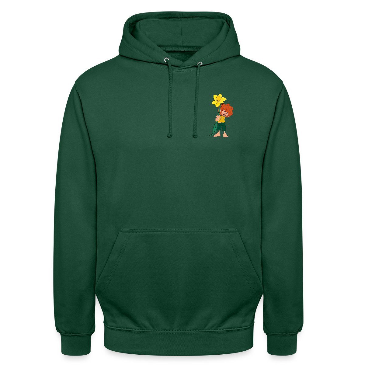 Spreadshirt Hoodie Pumuckl Design Mit Gelber Blume Unisex Hoodie (1-tlg)