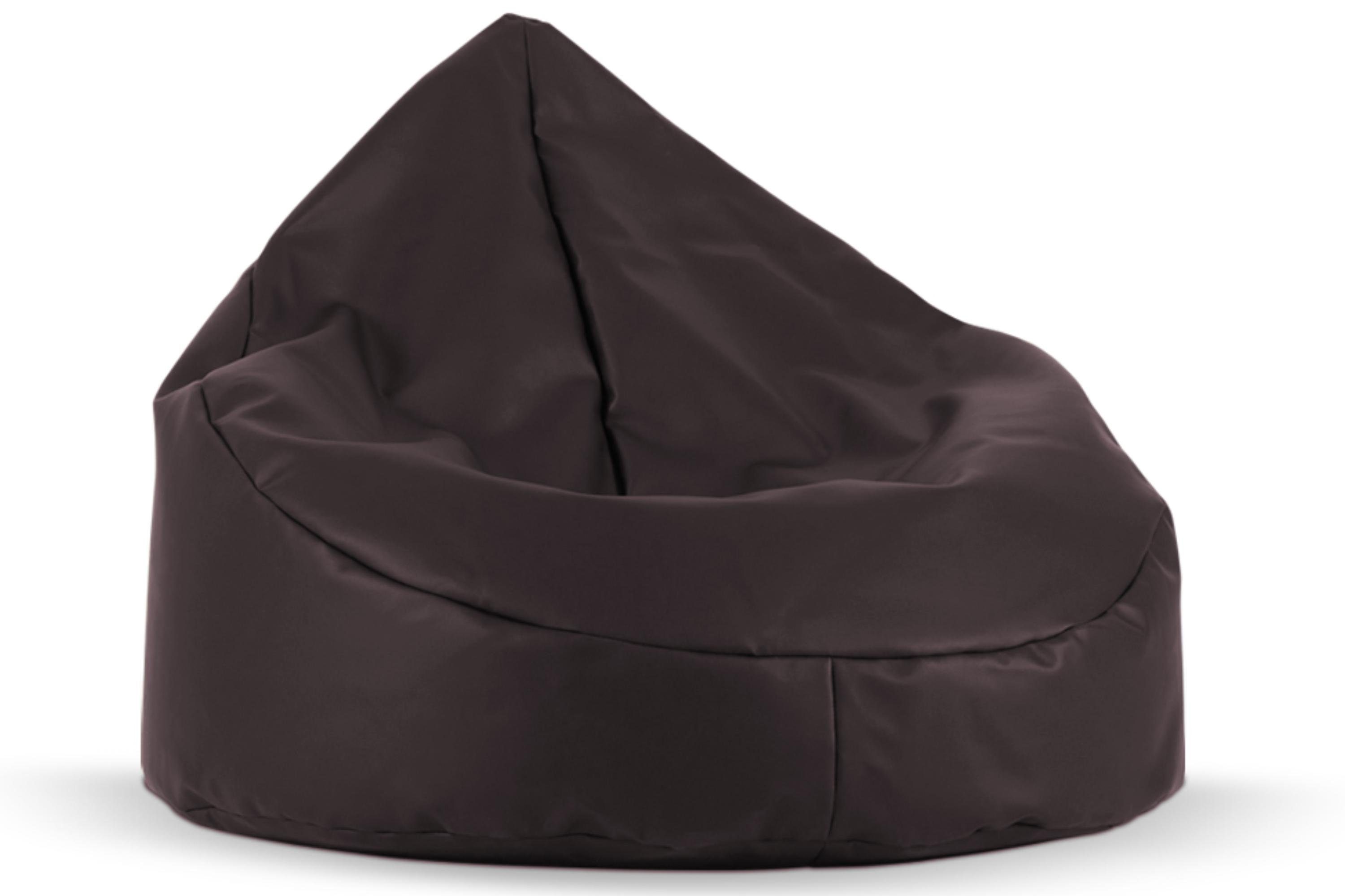 Konsimo Sitzsack COSMO Sitzhocker Sitzpouf, mit Polystyrolkugeln gefüllt, zeitloses Design braun