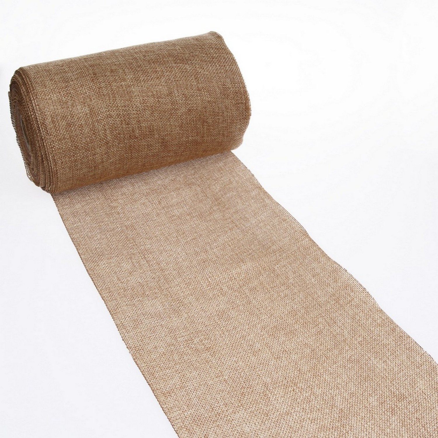 Deko AS Tischläufer Tischläufer Shabby Chic cocosbraun 20cm 25m - 69-200-25-21 (1-tlg, 1 Rolle Tischläufer), Strapazierfähig