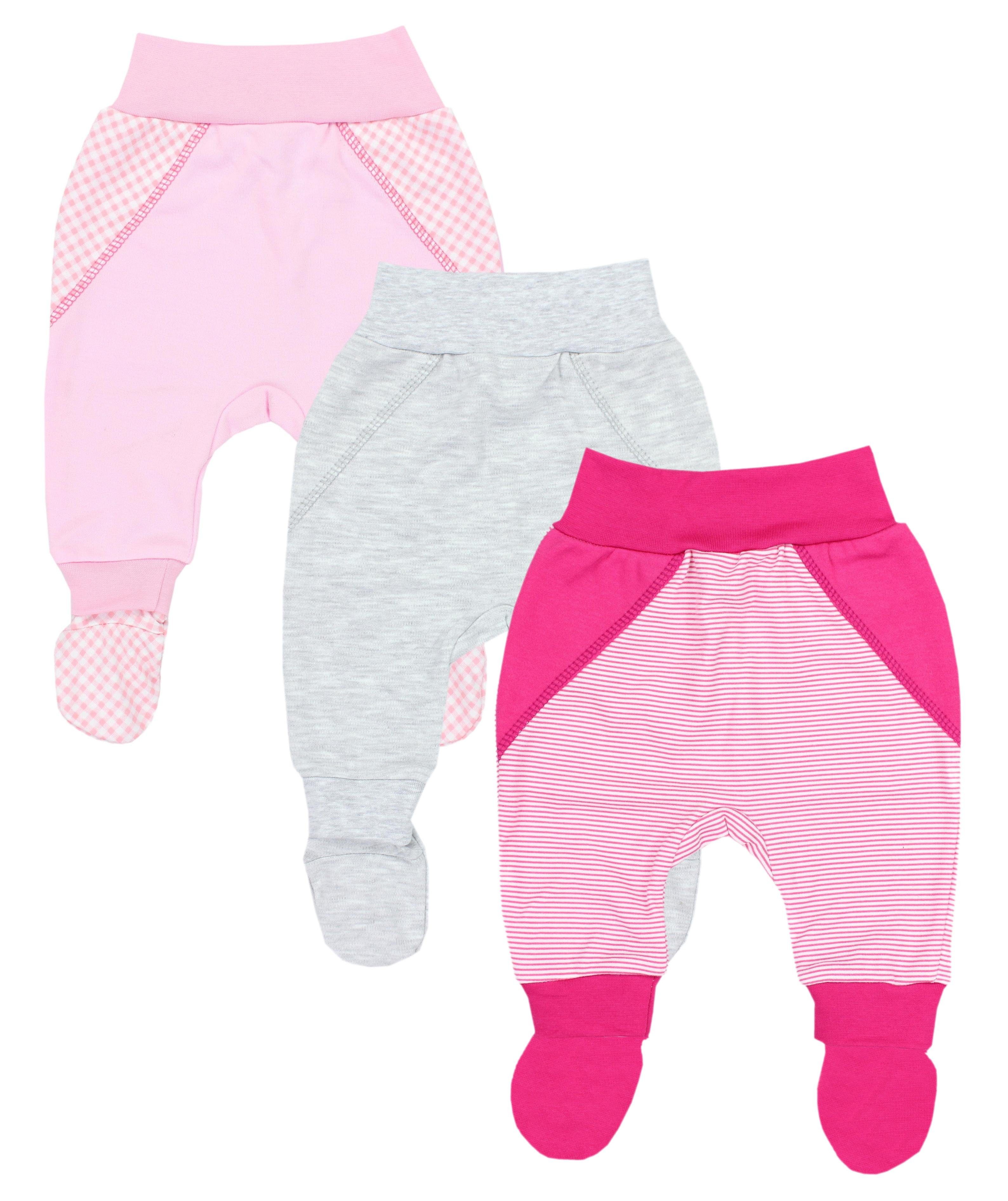 TupTam Pumphose TupTam Babyhose Pack Farbenmix Mädchen Fuß 1 3er Baby Strampelhose mit