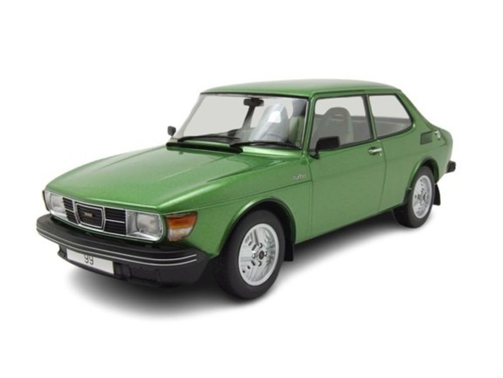 MCG Modellauto Saab 99 Turbo 1977 grün, Maßstab 1:18