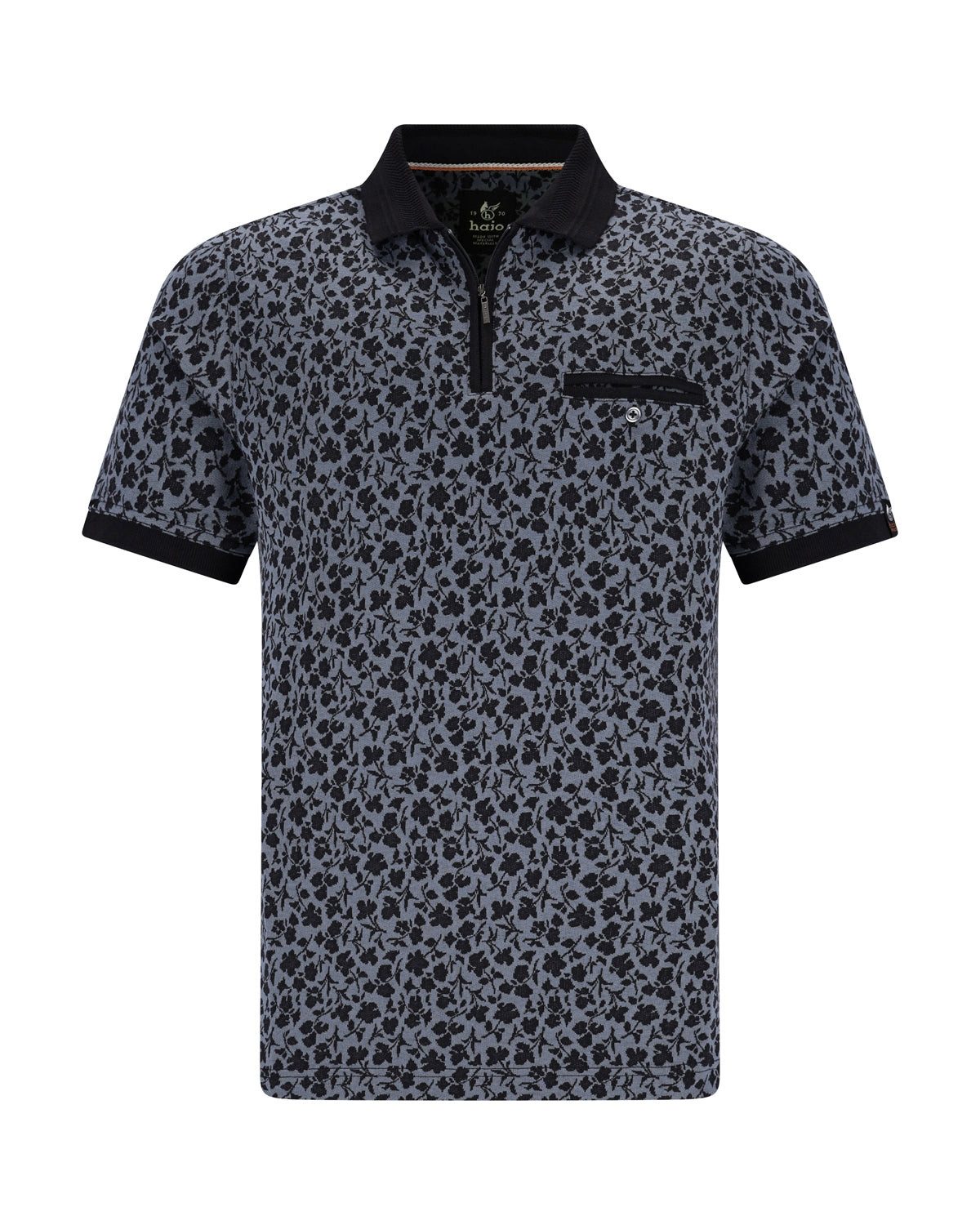 Hajo Poloshirt Poloshirt in floralem Alloverjacquard günstig online kaufen