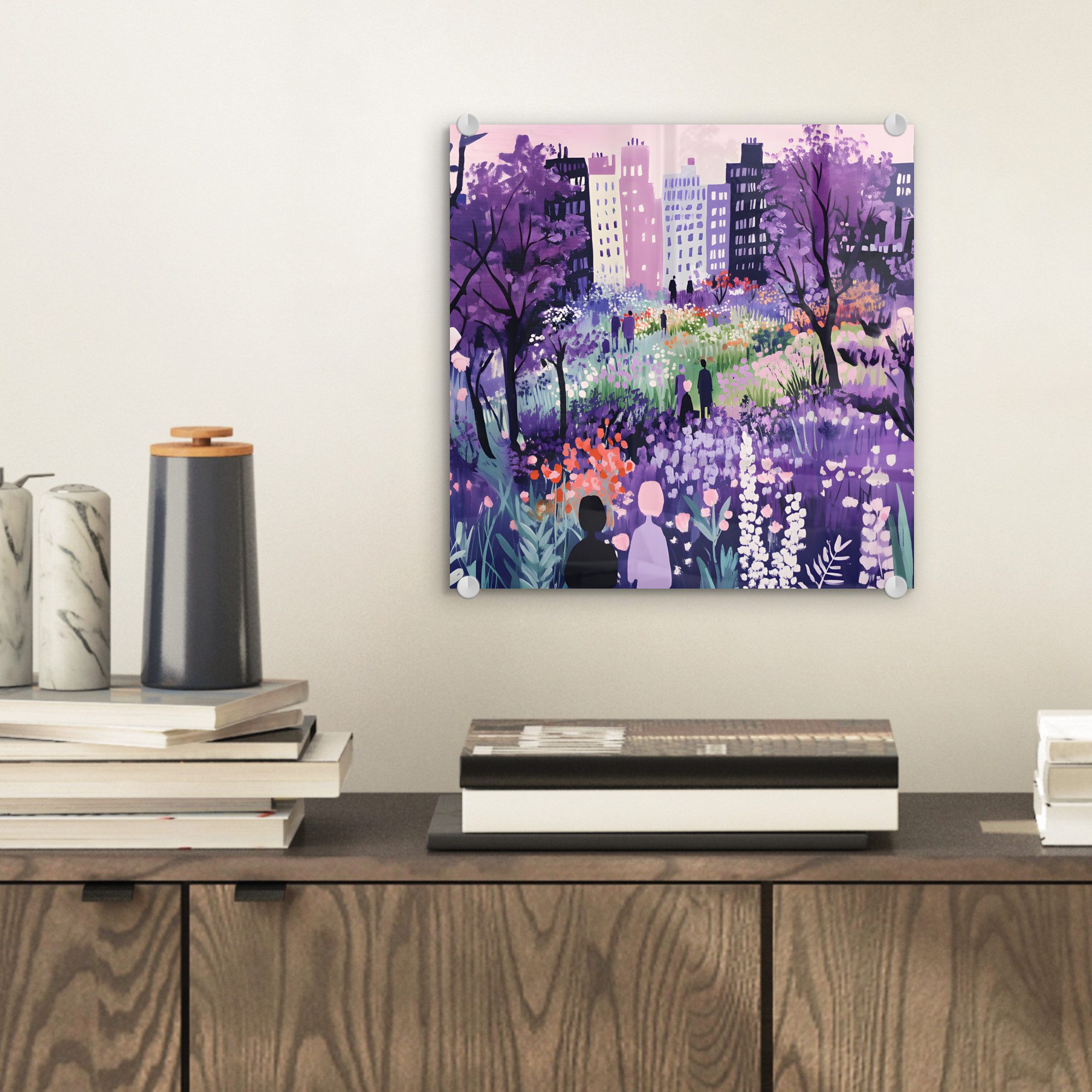 MuchoWow Acrylglasbild Park - Bäume - günstig online kaufen