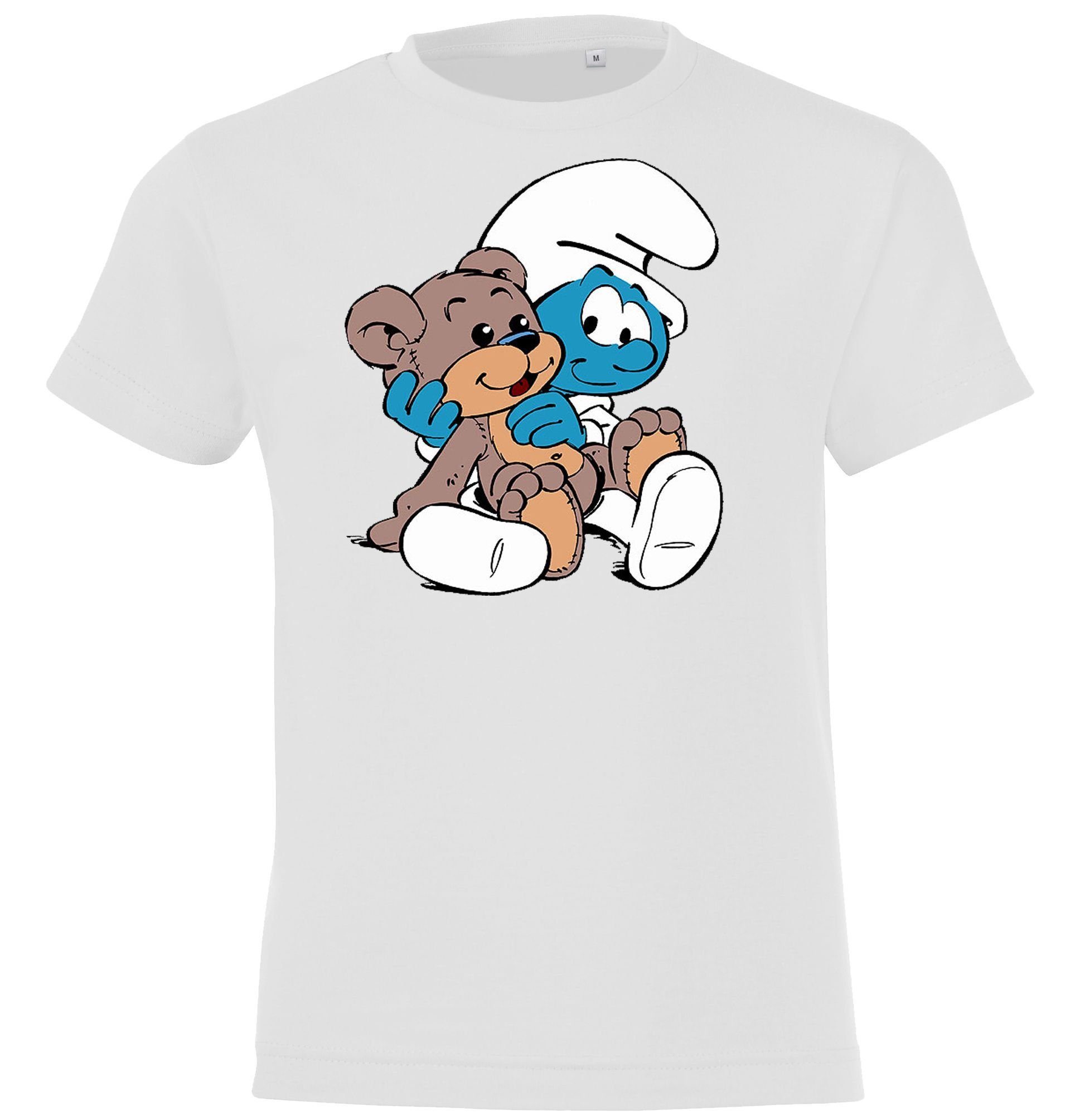 Print-Shirt Kinder T-Shirt Modell Baby Schlumpf