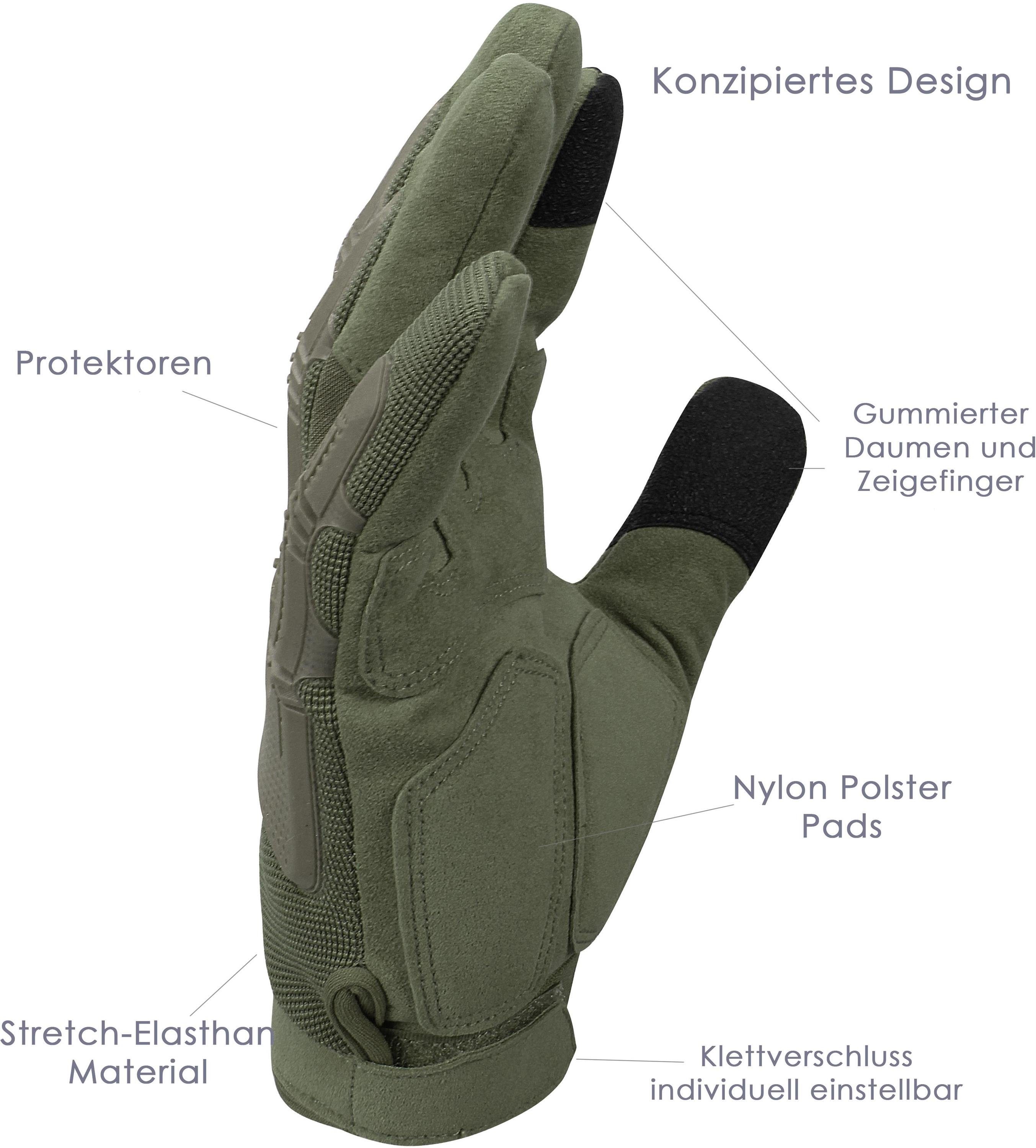 Sporthandschuhe Taktische ARMY Motorrad Outdoor normani Fingerhandschuhe Specialist GLOVES Einsatzhandschuhe Paintballhandschuhe Multisporthandschuhe Militärische Handschuhe Oliv