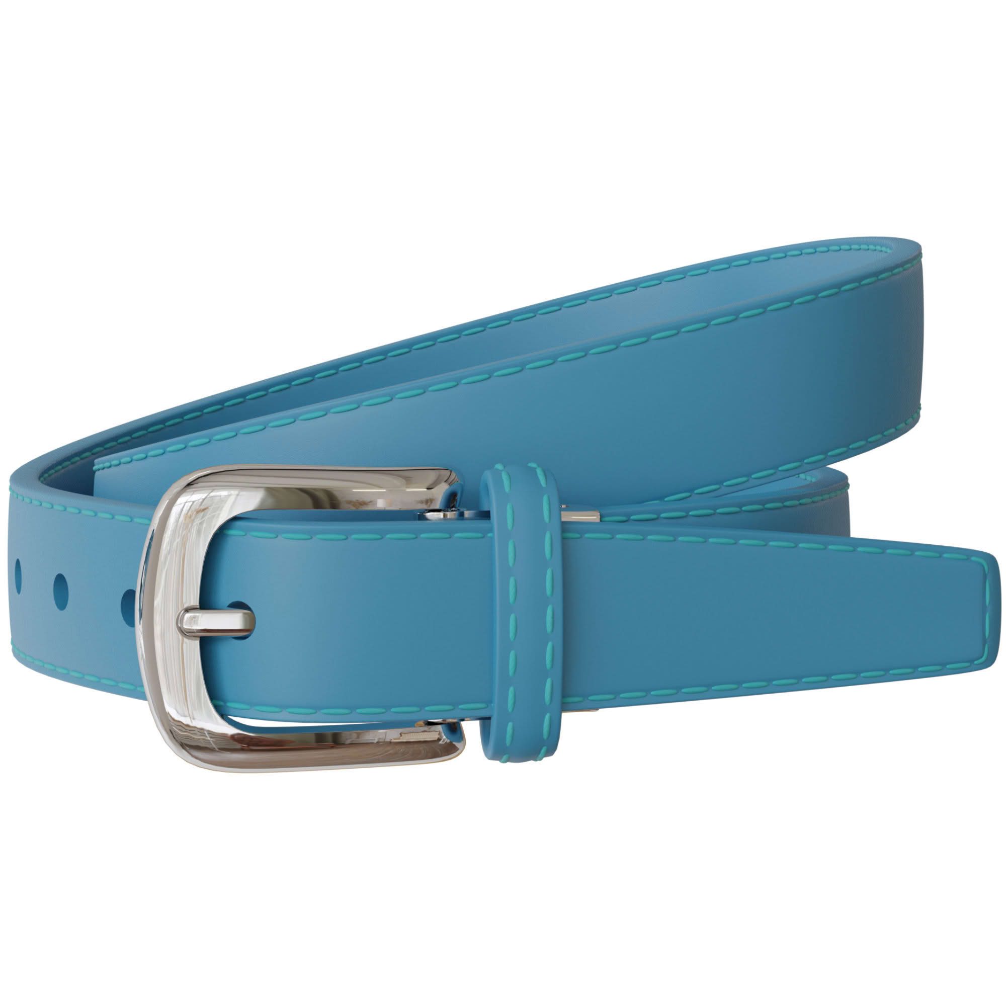 Ledergürtel Damen Spalt Leder Gürtel 30mm Sommer Farben Silberne Schließe 30696