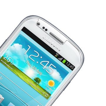 CoolGadget Schutzfolie Panzerfolie für Samsung Galaxy S3 Mini, (9H Härtegrad, 2x Schutzglas, 1xReinigungset), Displayfolie Panzer Schutzfolie 2 Stück für Samsung S3 Mini Glas Folie