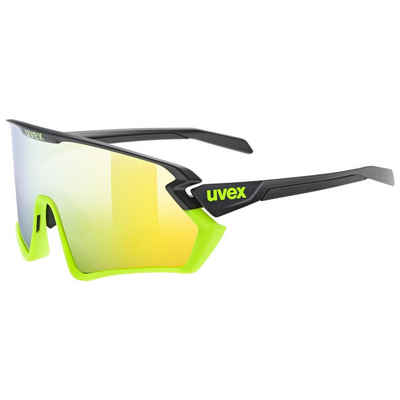 Uvex Sportbrille, (1-St), uvex Unisex – Erwachsene, sportstyle 231 2.0 Sportbrille black yellow matt/yellow