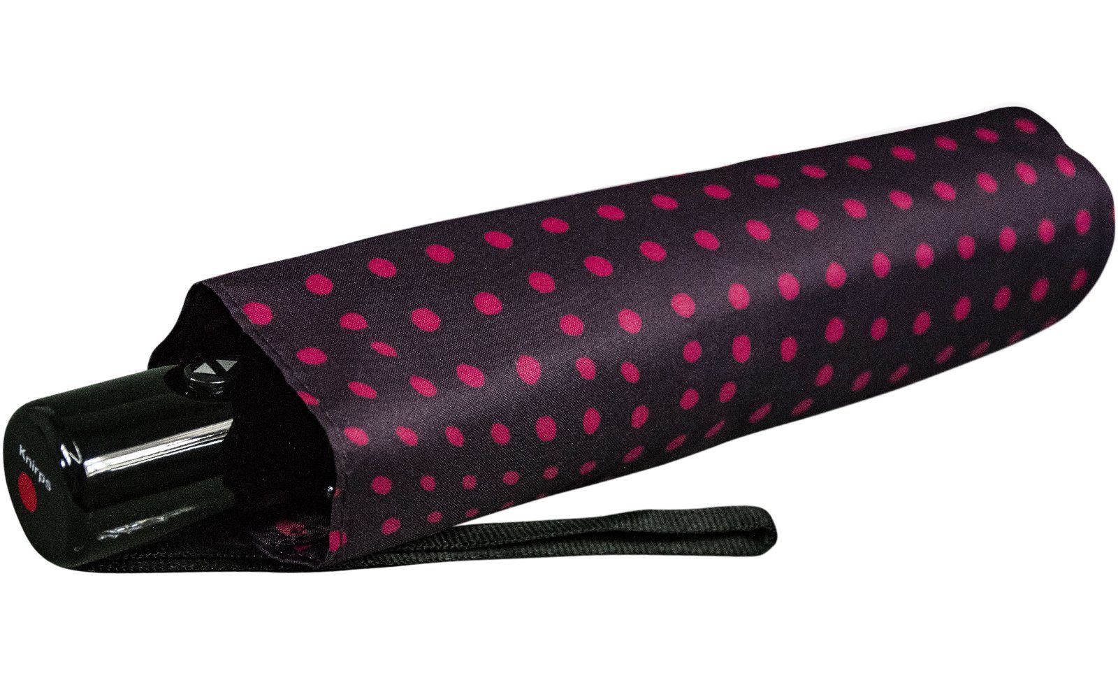 berry Design Difference pink mit Taschenregenschirm Schirm leichter, - Knirps® Auf-Zu-Automatik, schönes kompakter Punkte