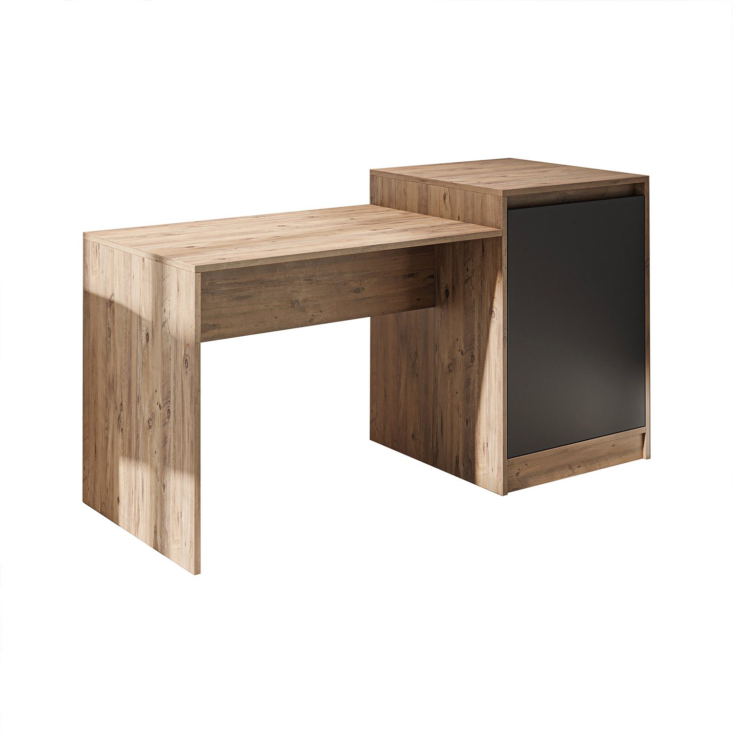 Roomart Küchentisch MILANO Kücheninsel 160 cm, Esstisch + Schrank in 4 Farben (Kücheninsel mit Esstisch, Küchentisch & Küchenschrank), Esstisch + Schrank kombin – Bild 5 von 5