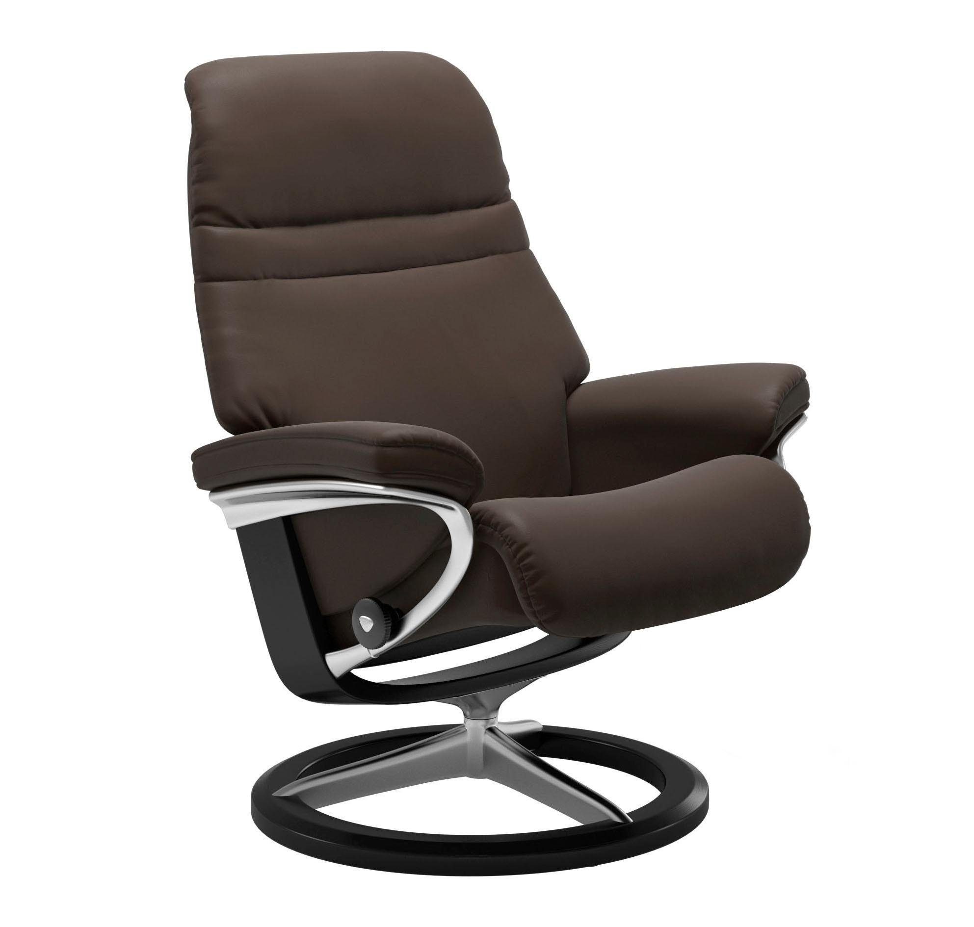 Größe Signature Base, Sunrise, Gestell S, Stressless® Schwarz mit Relaxsessel