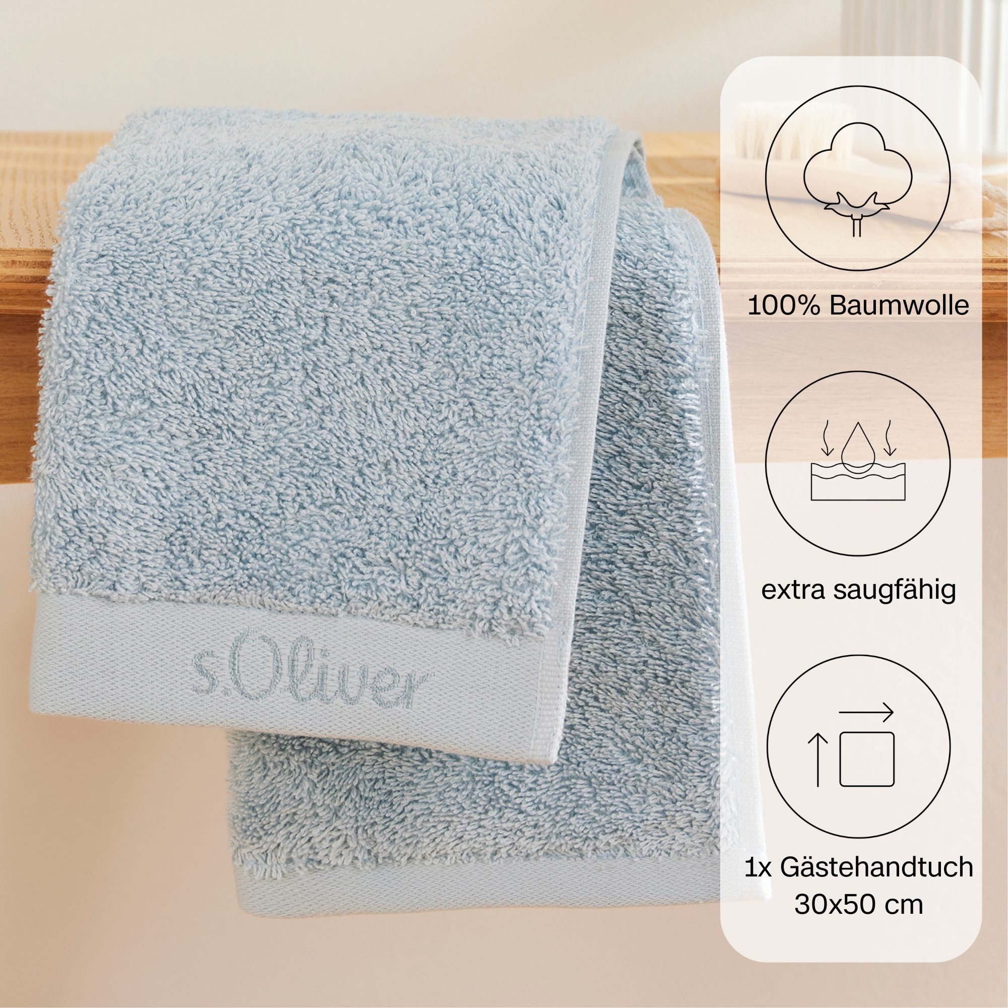 s.Oliver Gästehandtuch s.Oliver, Premium Qualität, 600 günstig online kaufen