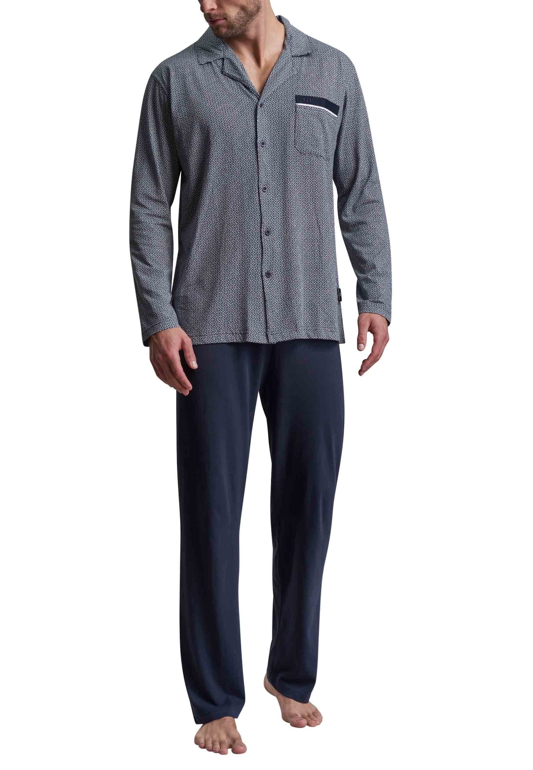 GÖTZBURG Pyjama GÖTZBURG Herren Pyjama blau günstig online kaufen