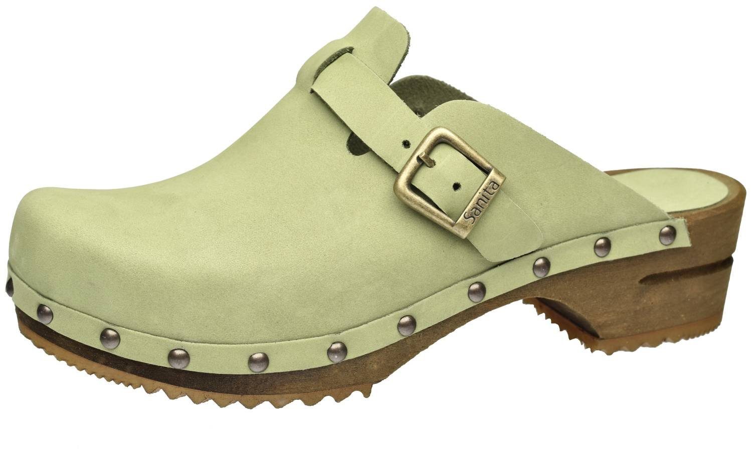 Sanita Sanita Wood Kristel Green Clog günstig online kaufen