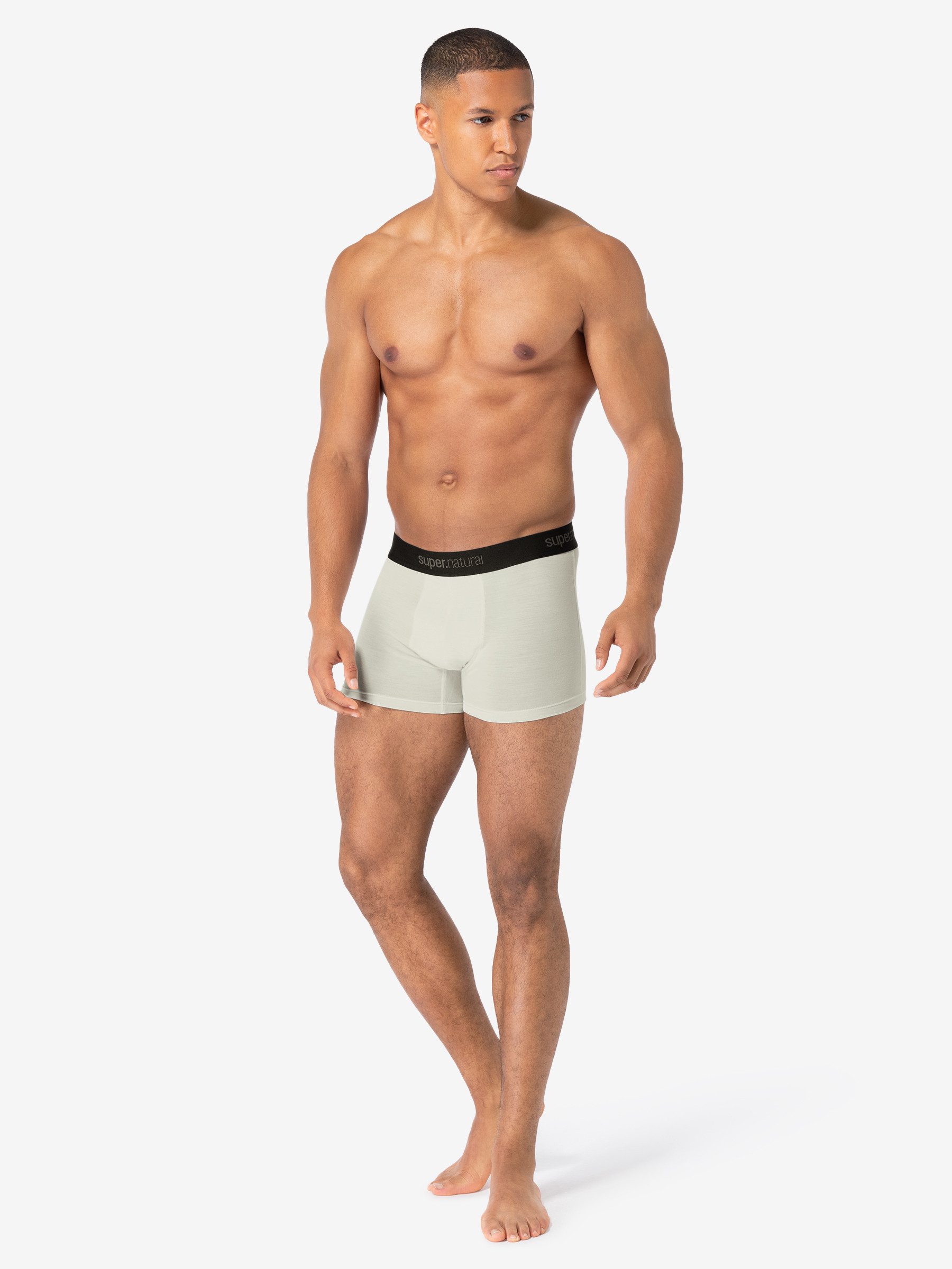 SUPER.NATURAL Boxershorts für Herren, aus Merinowolle M TUNDRA175 BOXER mit super Halt und Komfort