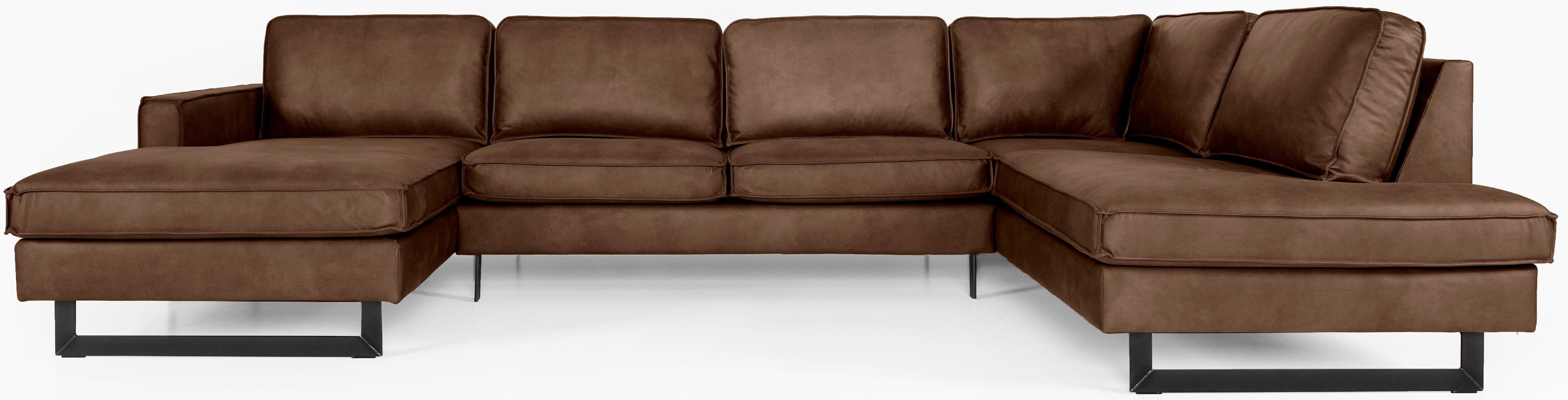 Home affaire Wohnlandschaft Pinto, 350 cm, U-Form, XXL, mit Ottomanen, Cord günstig online kaufen