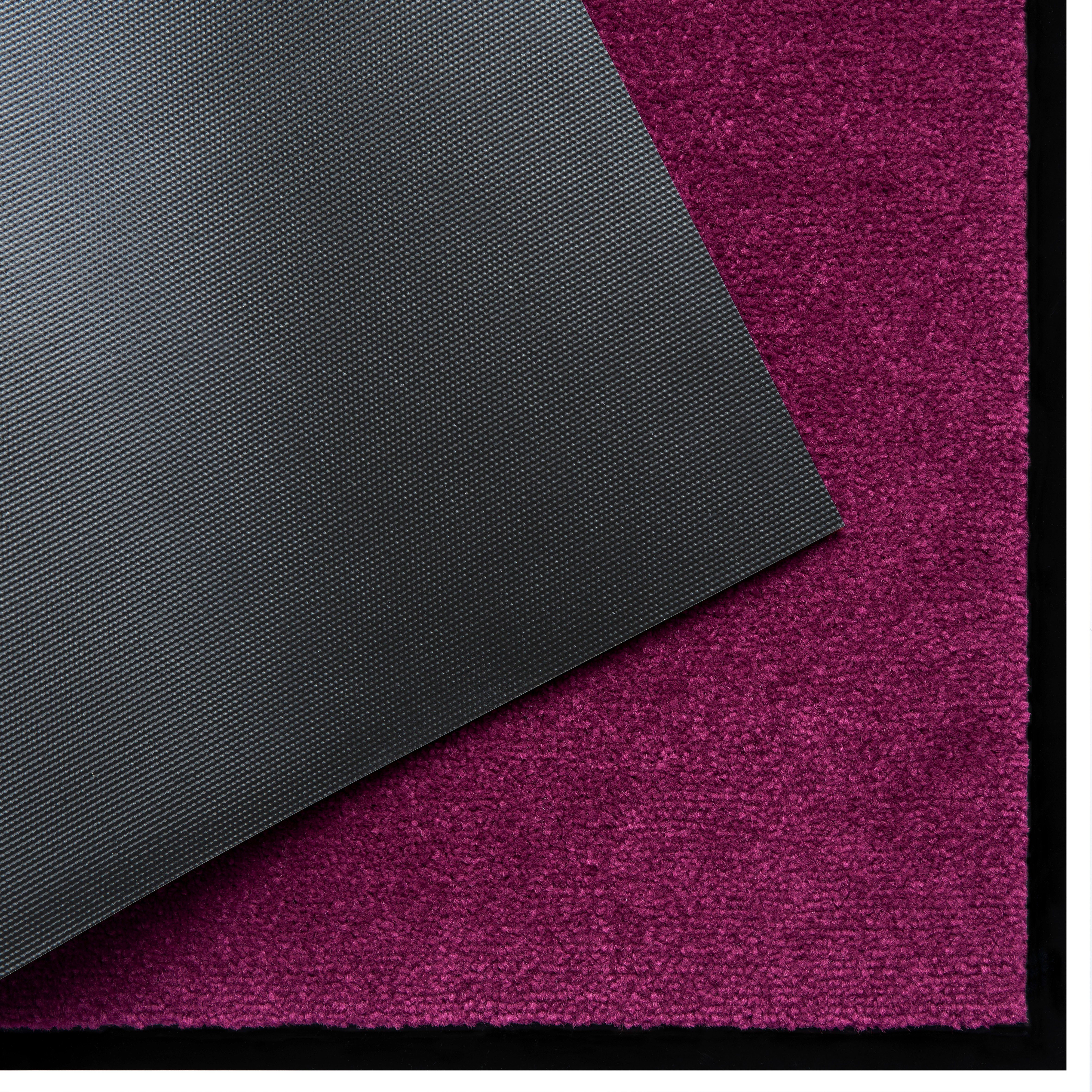 mm, affaire, Fußmatte rutschfest, robust, Home violett 7 Uni-Farben-Design, rechteckig, Triton, pflegeleicht waschbar, Höhe: