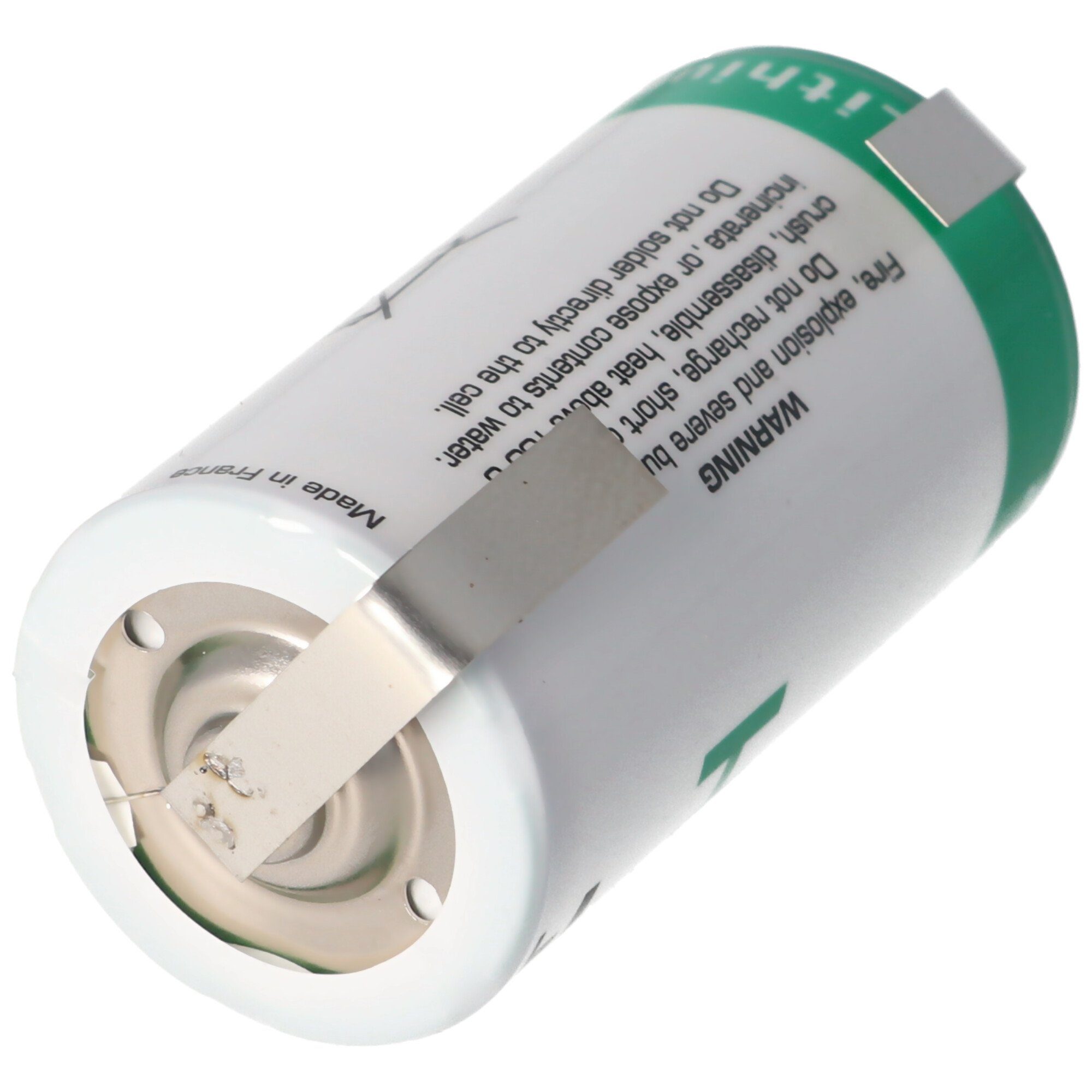 Batterie, (3,6 SAFT mit Lötfahne Lithium Primary V) Saft U-Form 14 Batterie 3.6V LSH