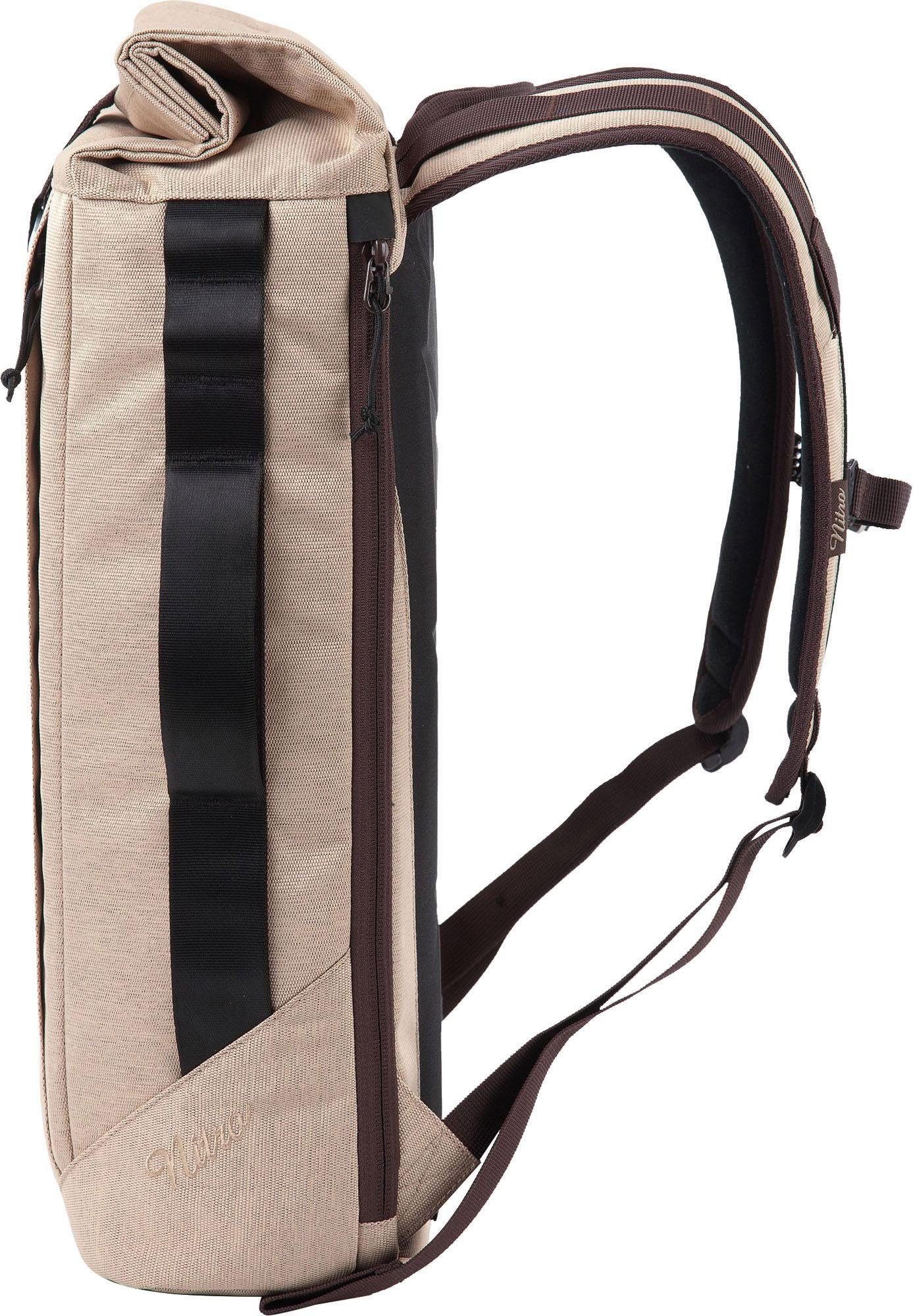 Freizeitrucksack NITRO mit Laptopfach Scrambler, Almond,