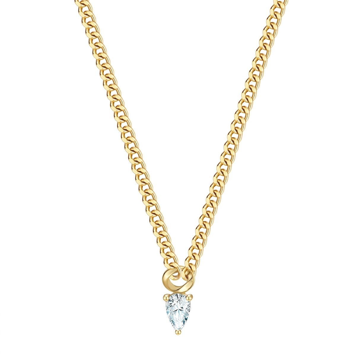 Silberkette gelbgold