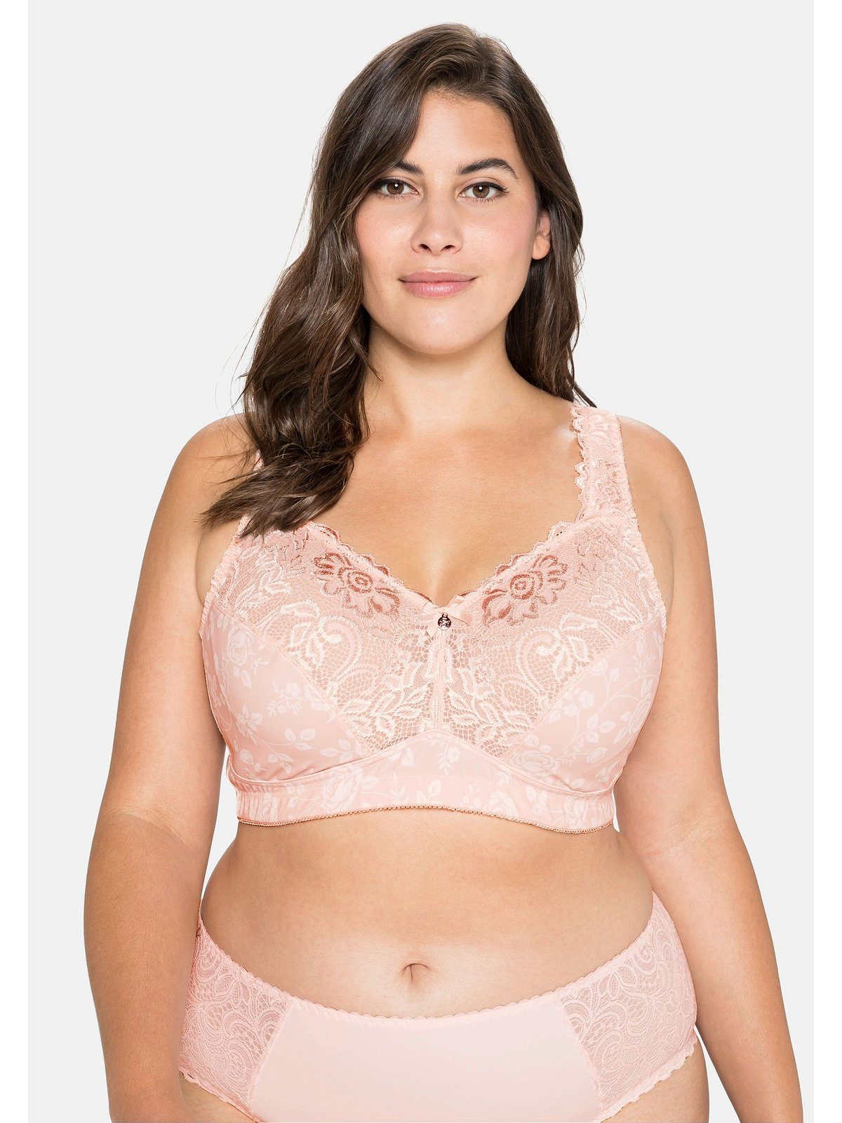 Sheego Entlastungs-BH Große Größen ohne Bügel, mit Spitze
