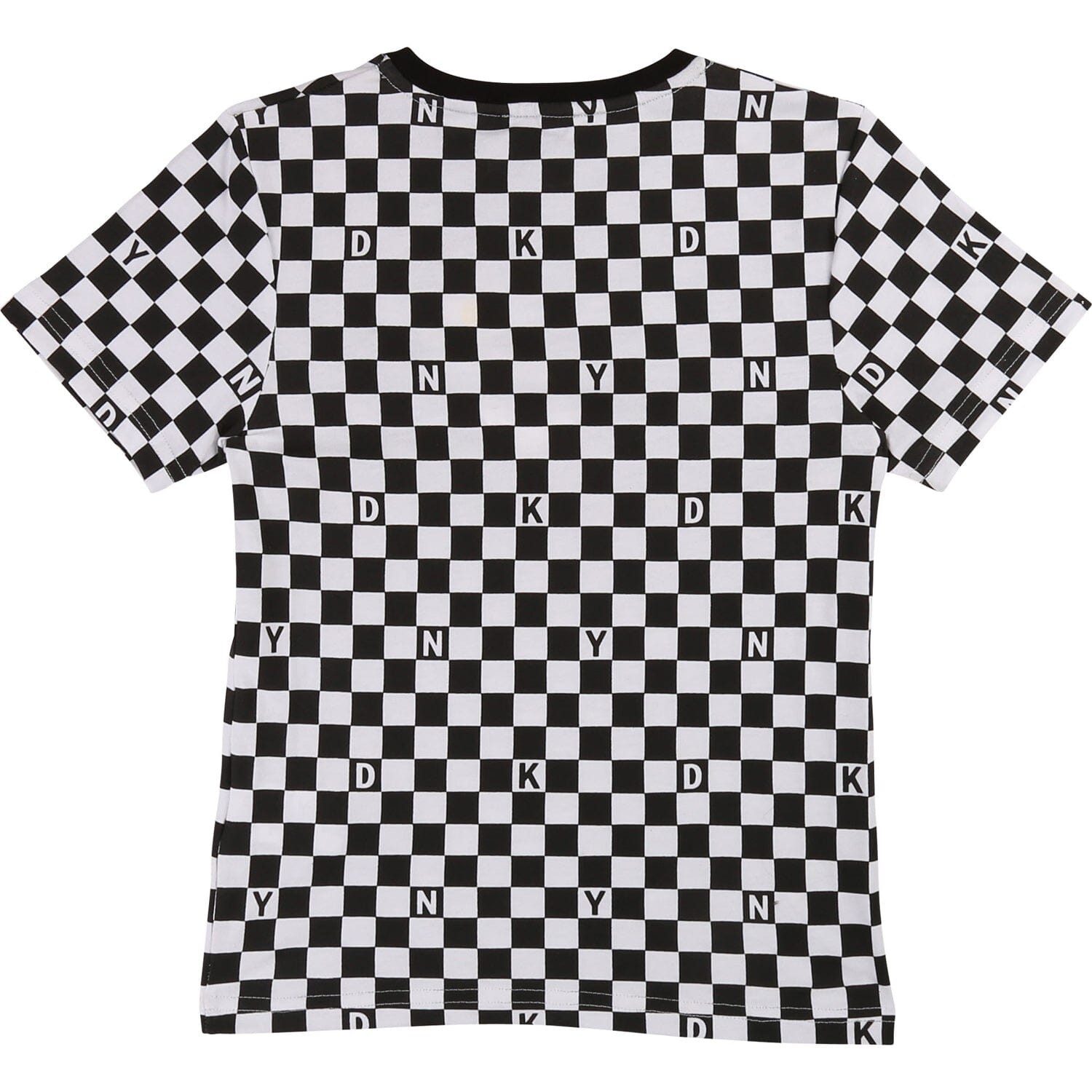 DKNY T-Shirt DKNY Kids T-Shirt – Schachbrett, schwarz/weiß