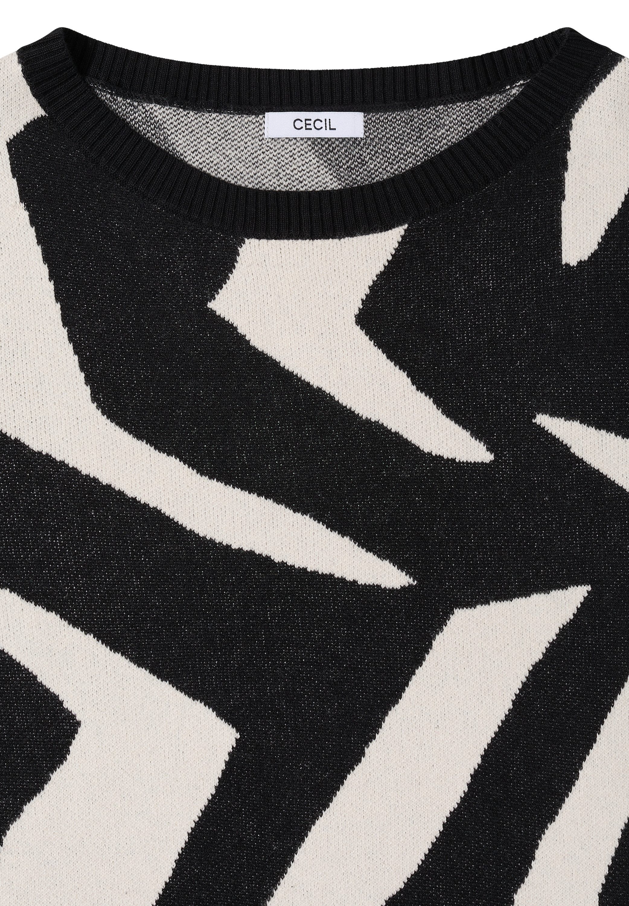CECIL Strickpullover mit grafischem Muster
