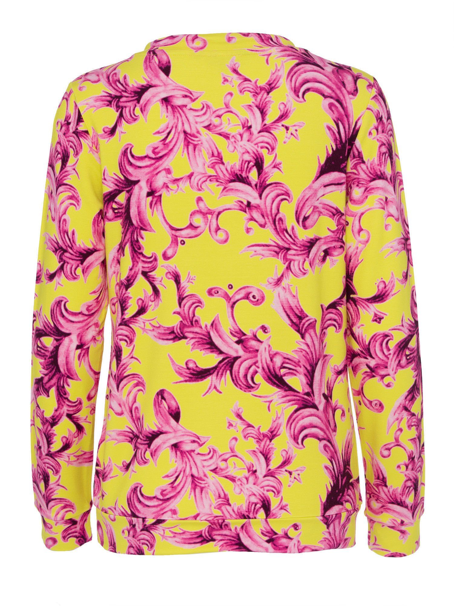 MONACO blue WEEKEND Langarmshirt Hoodie figurumspielend mit Renaissancedruc günstig online kaufen