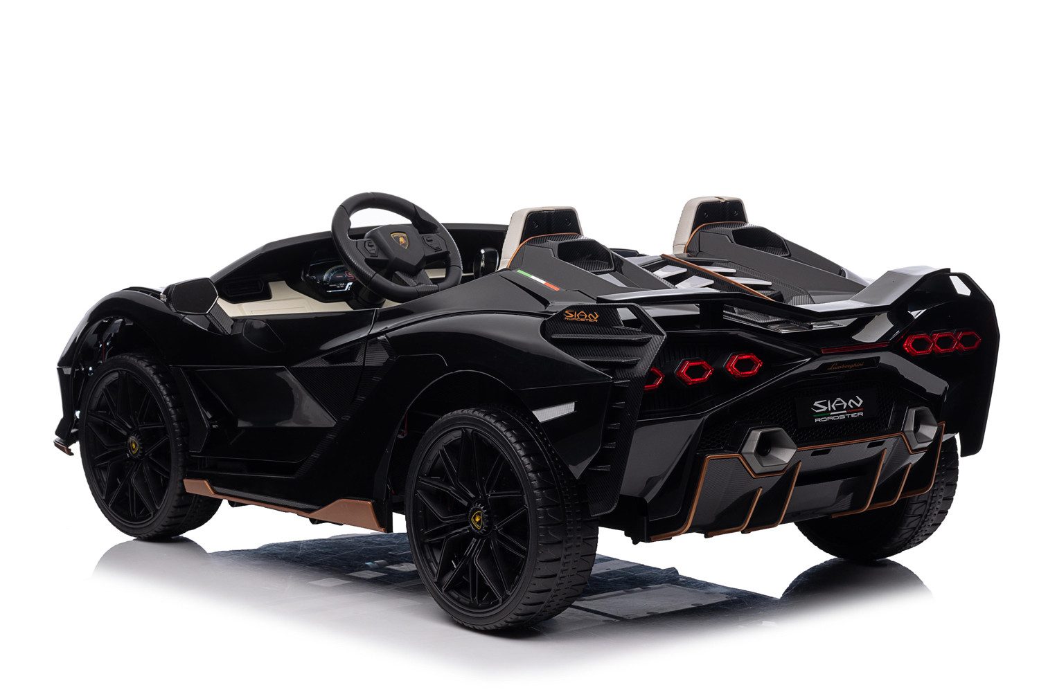 Smarty Elektro-Kinderauto Elektro Kinderauto Lamborghini SIAN mit Lizenz Allrad 4x75W 24V/9Ah