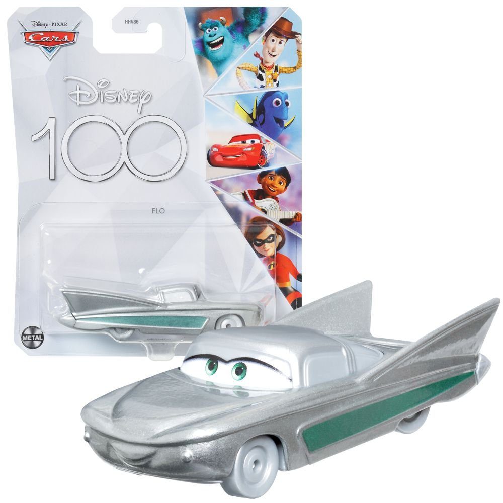 Disney Cars Spielzeug-Rennwagen Cars Fahrzeuge Disney 100 Jahre Edition Cast 1:55 Autos Mattel Flo