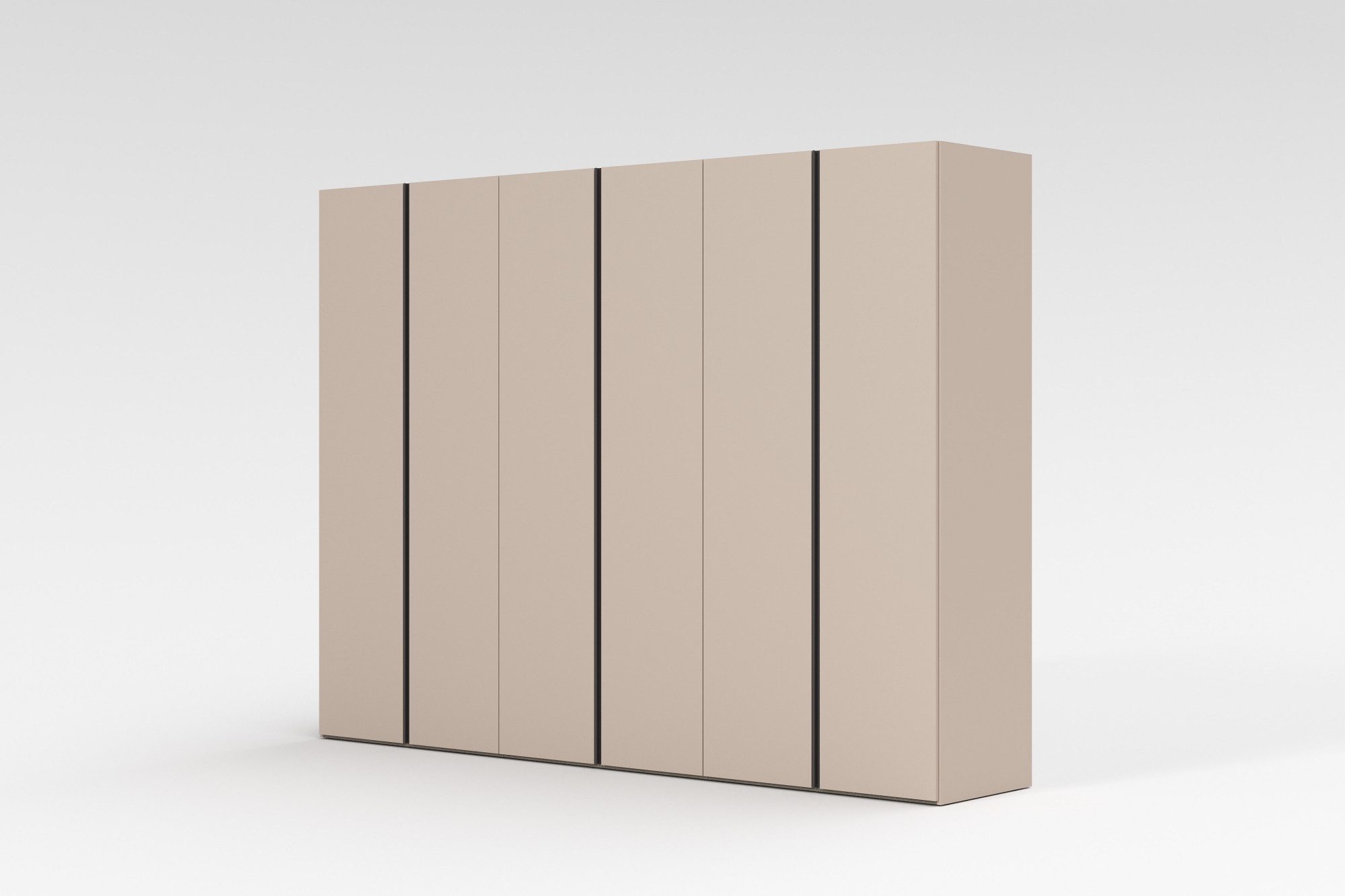 Home affaire Kleiderschrank RUBINO, Drehtürenschrank,Schlafzimmerschrank mit hochwertigem Alugriff (1-St) Made in Italy, in Breite wählbar, Basisausführung, Zubehör extra