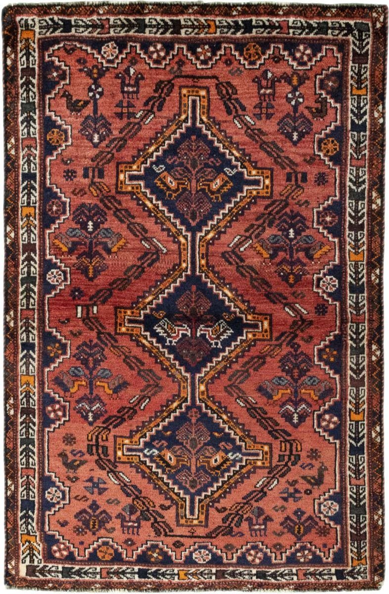 Auswahl Orientteppich Shiraz 10 Handgeknüpfter Trading, Höhe: 114x177 Nain / mm Orientteppich Perserteppich, rechteckig