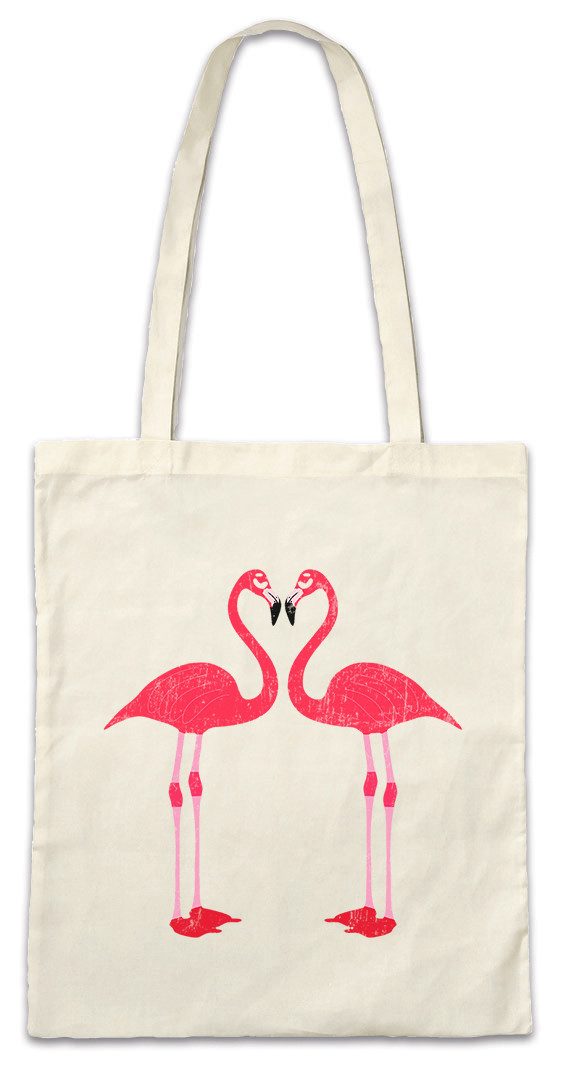 Beuteltasche Flamingo I Stofftasche Unicorn Vogel Einhorn Prinzessin Princess