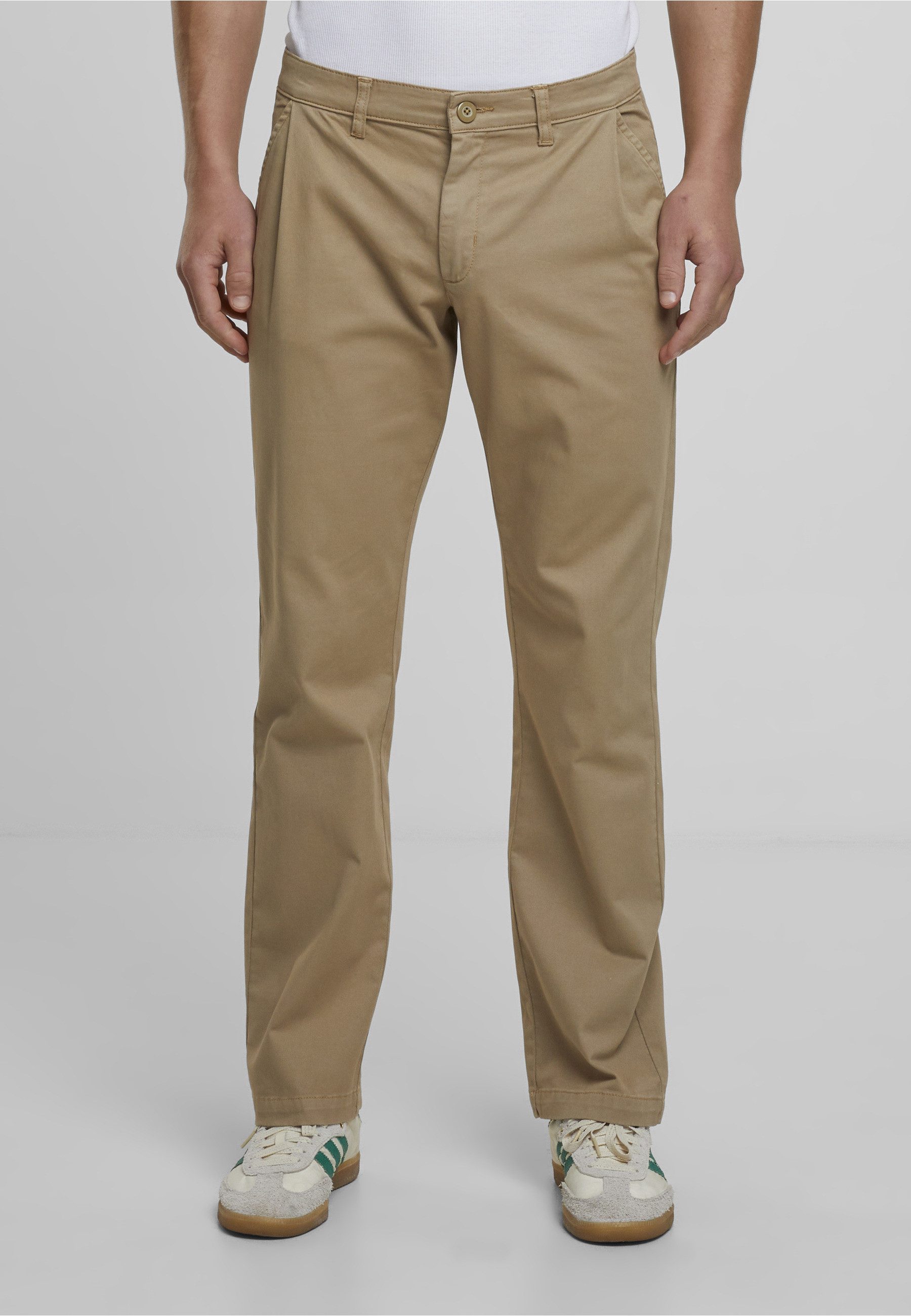 URBAN CLASSICS Stoffhose Urban Classics Pleated Twill Pants (1-tlg)