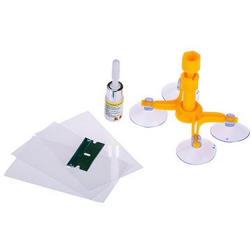 Retoo Glas-Reparaturset Glas Reparatur Set Windschutzscheibe Steinschlag Komplett Flüssigkeit, Windschutzscheiben Reparaturset Werkzeug, Ganzheitlicher Auto Windshield Reparaturset, Breite Verwendung, Ganzheitlicher Satz, Ersparnis Zeit und Gelds