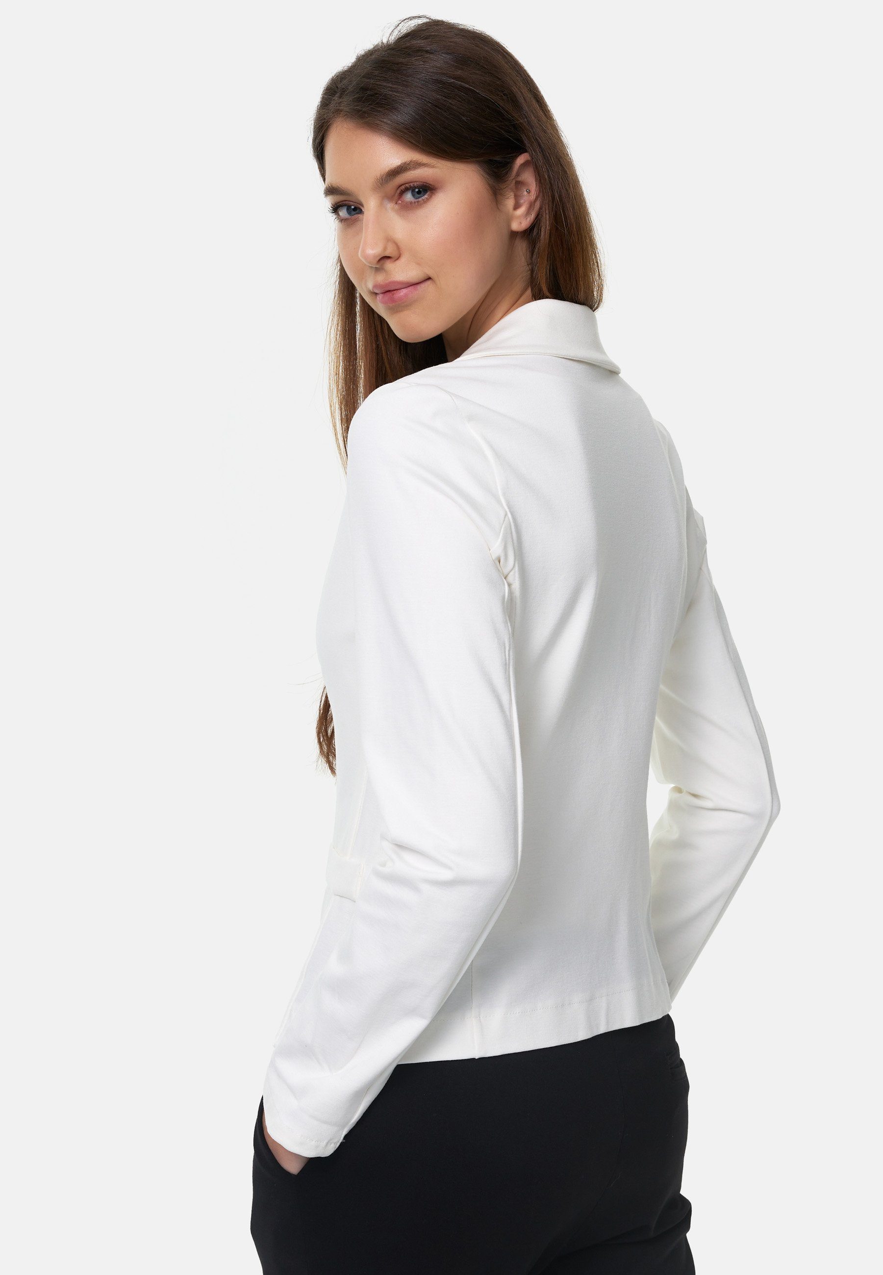 Rayshyne Kurzblazer PM-011 (Sportliches Sakko Business Blazer mit Reverskragen)