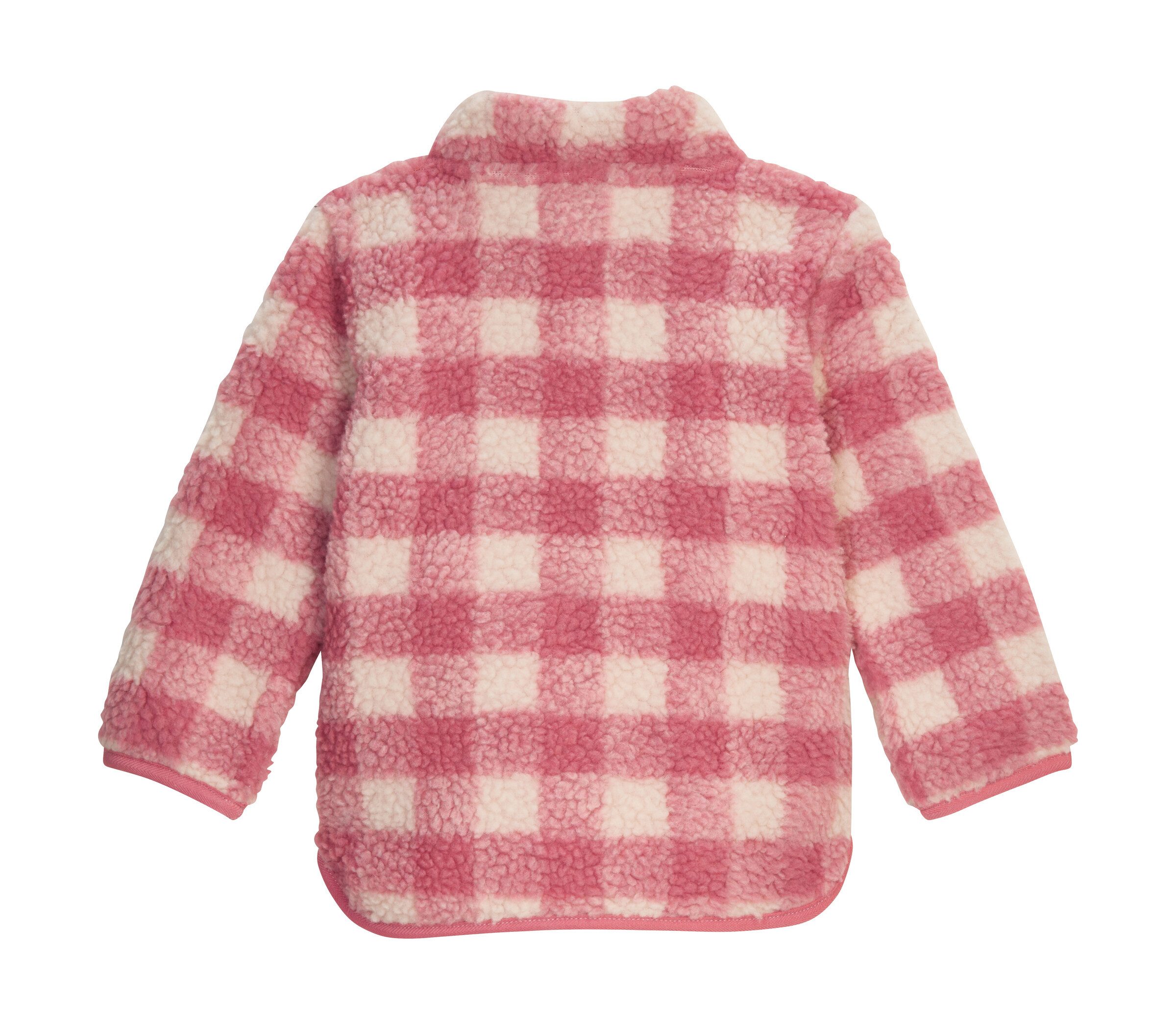 first instinct by killtec Fleecejacke FIOW 50 MNS FLC JCKT Sherpa Fleecejacke mit Karomuster, Kinnschutz und Namensetikett