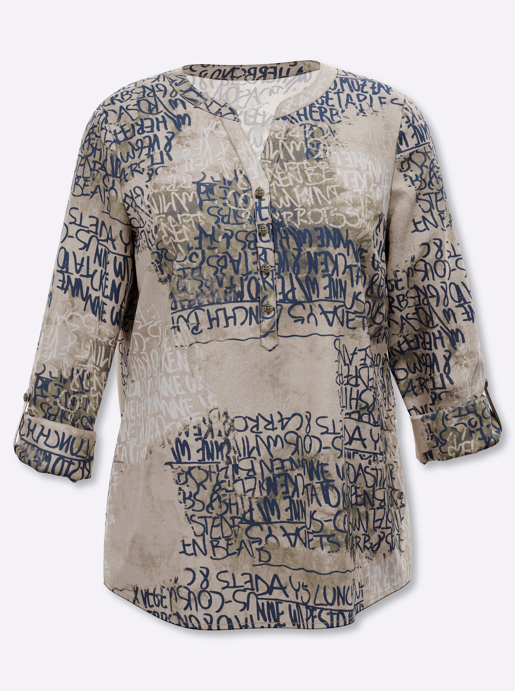 Klassische Bluse Langarm-Bluse Langarm