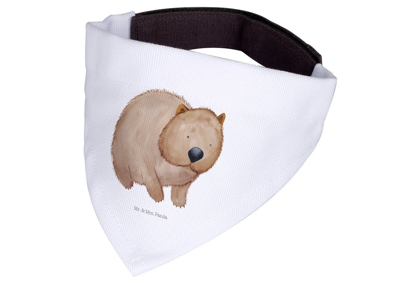 Thumbnail - Mr. & Mrs. Panda Hundefliege Wombat - Weiß - Geschenk, Tuch, Tiere, Motivation, mittelgroße Hunde, Polyester, Elegantes ...