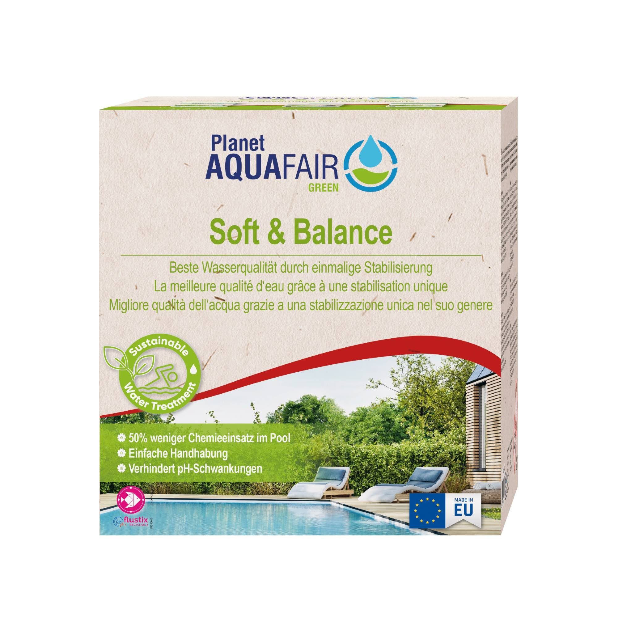 Planet Aquafair Green Poolpflege Soft & Balance Set