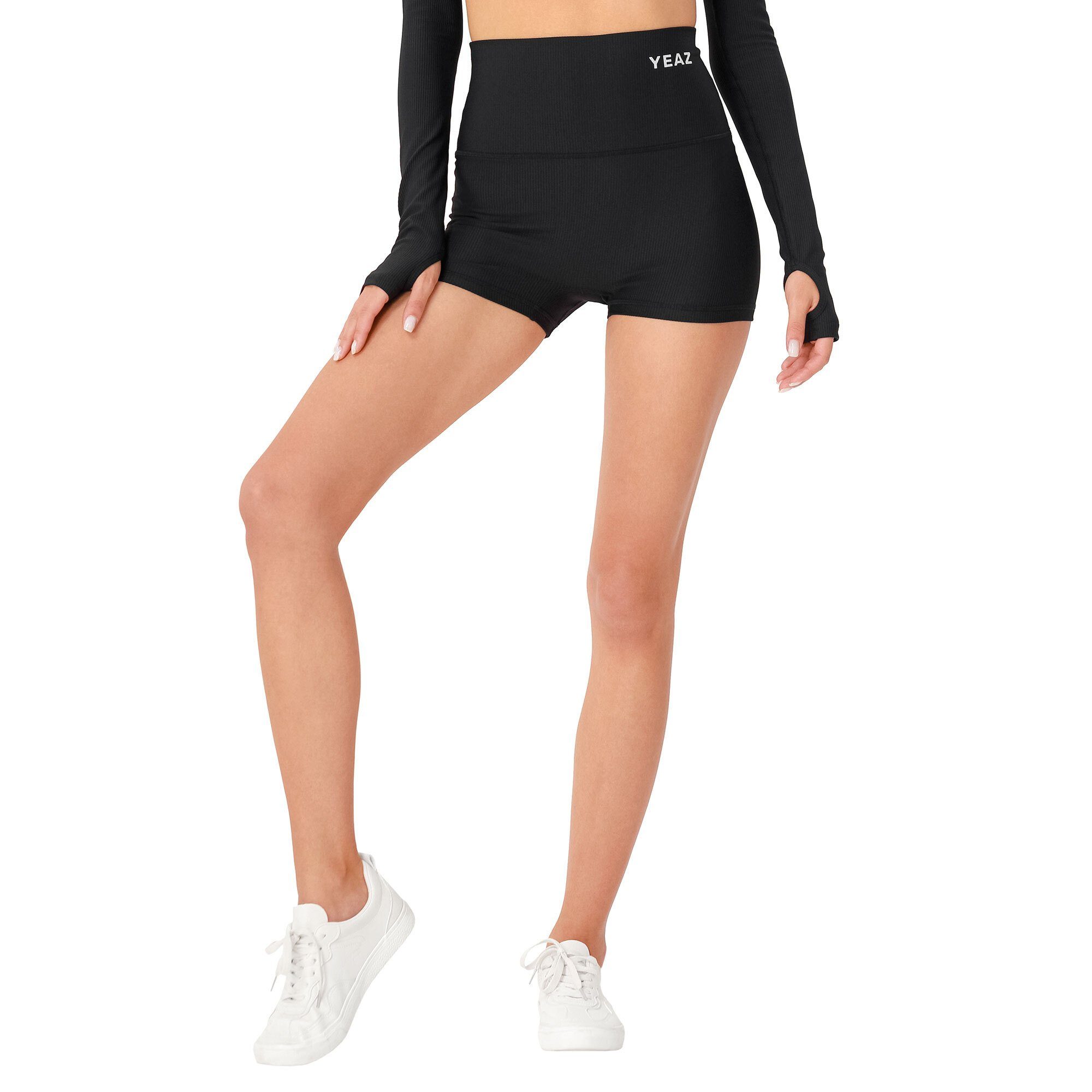 CLUB shorts (2-tlg) LEVEL YEAZ schwarz Yogashorts
