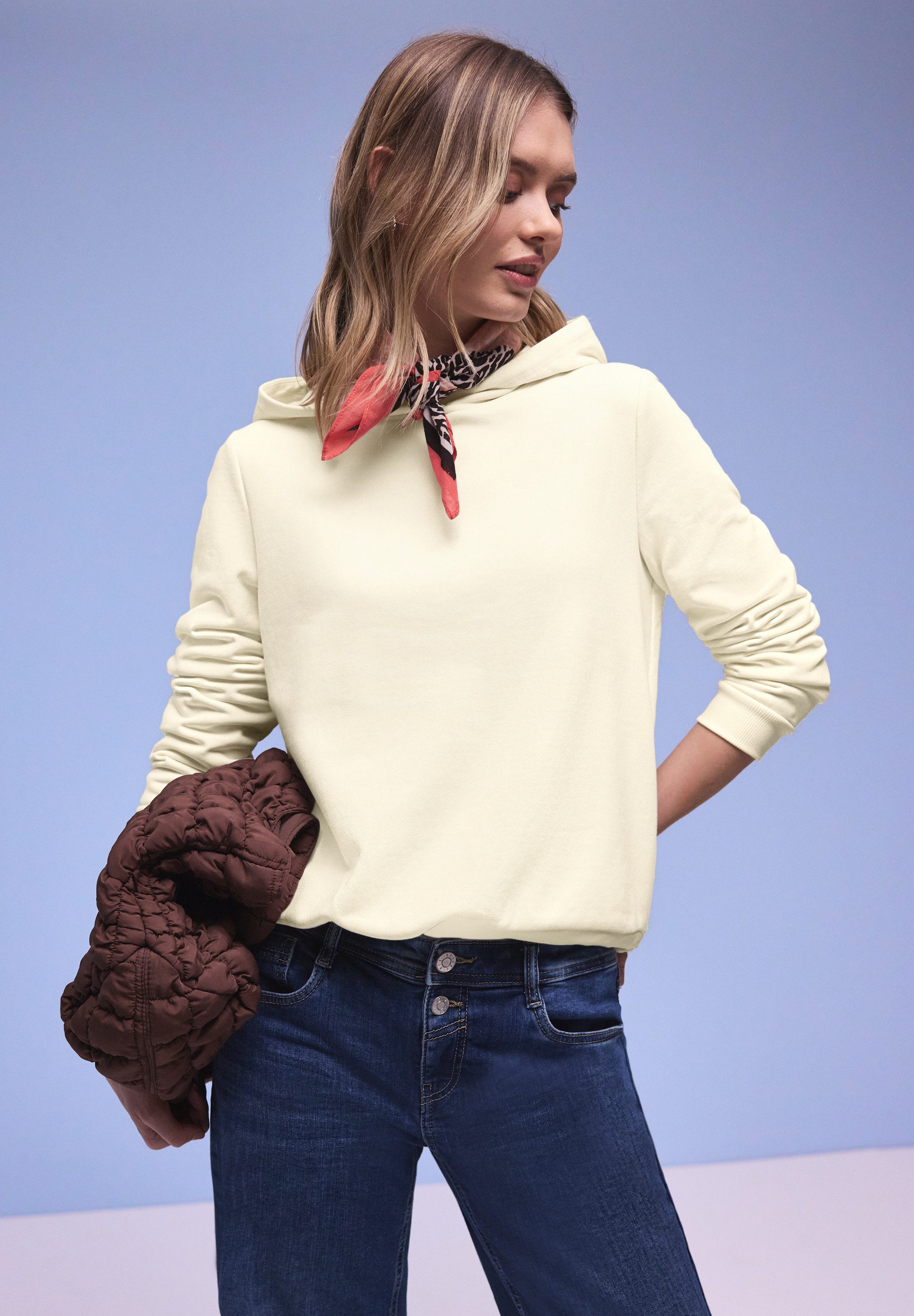 STREET ONE Sweatshirt in Unifarbe