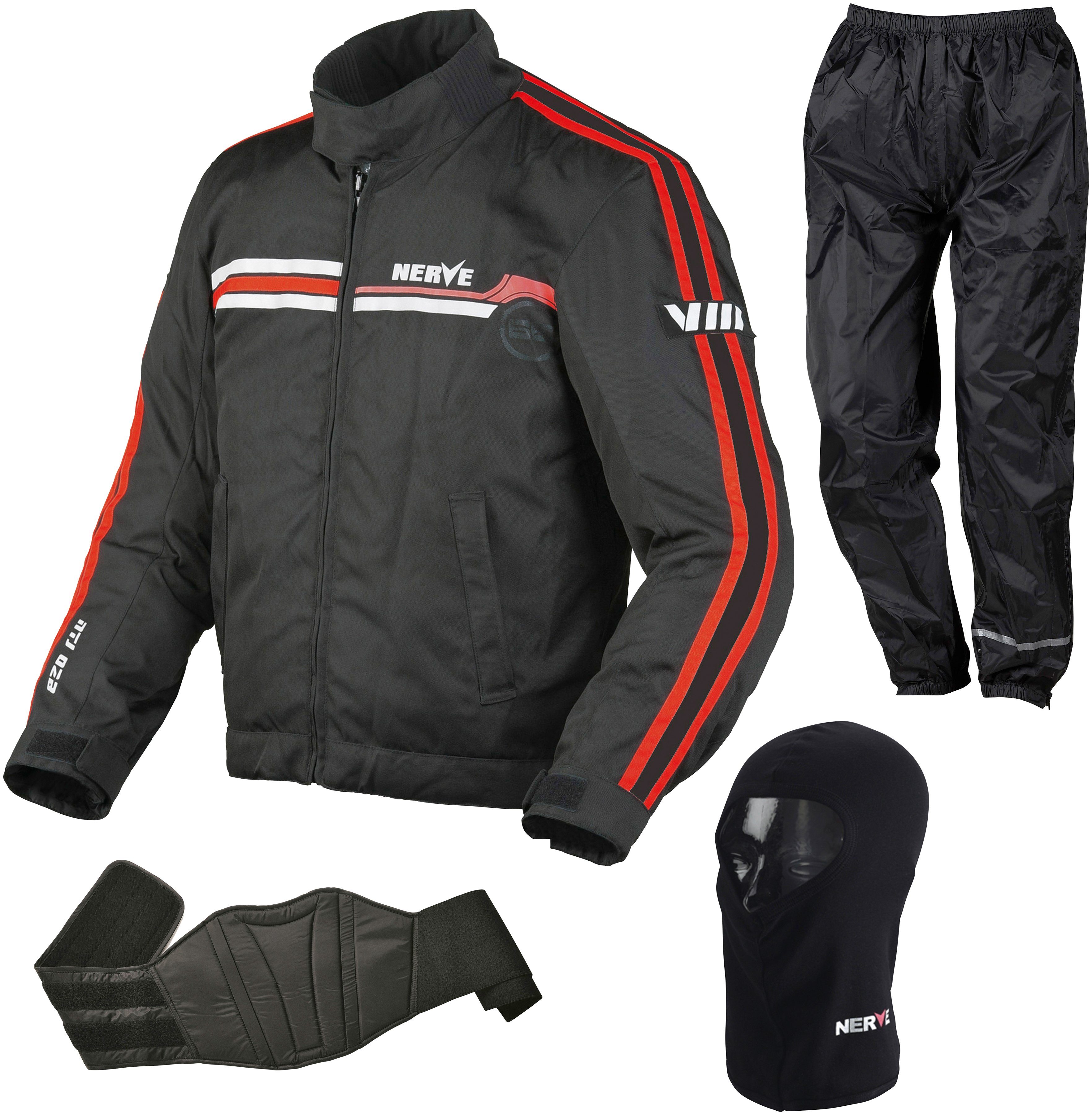 NERVE Motorradkombi Nerve 4-teiliges Set Swift